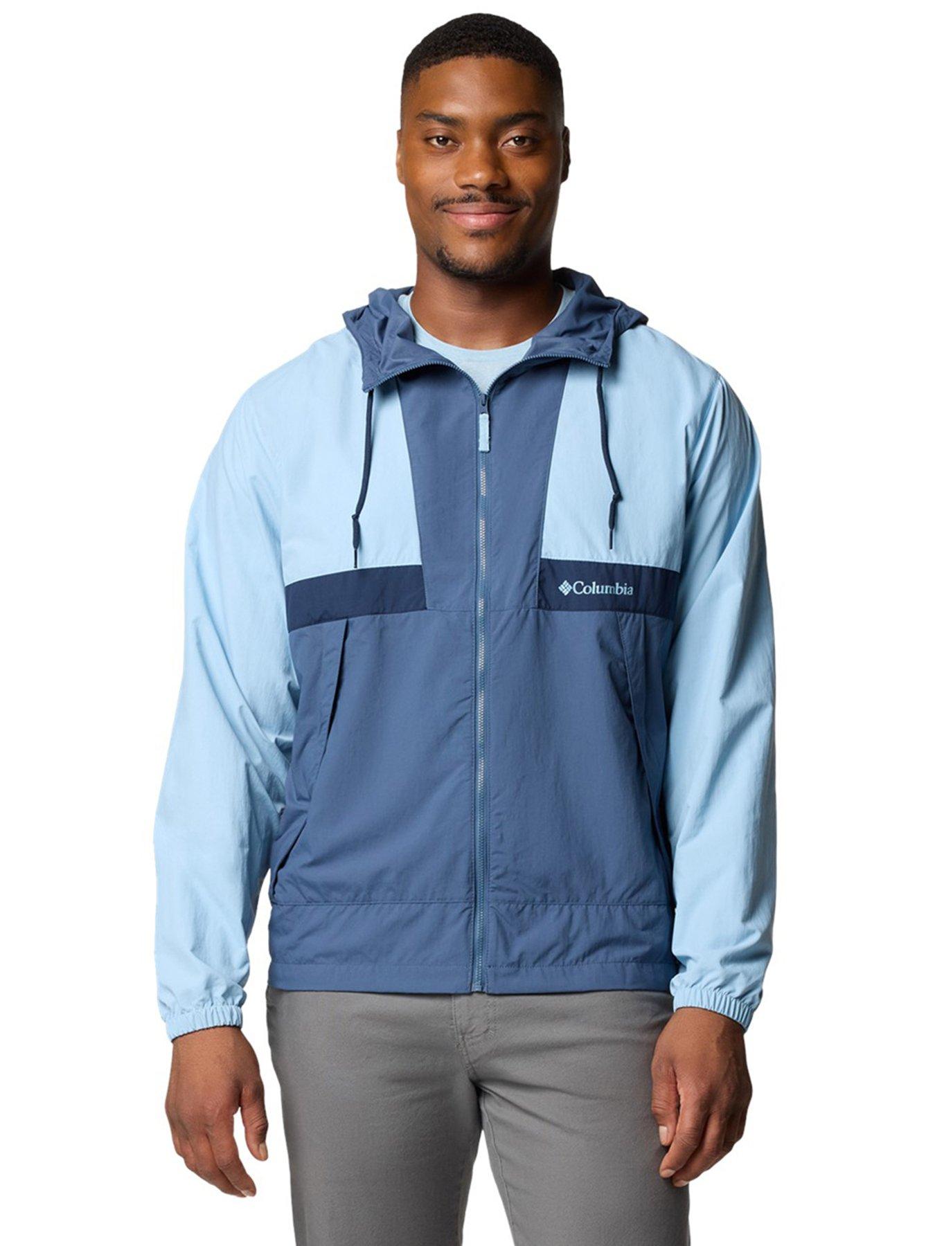 Columbia Men's Spire Valley Hooded Windbreaker - Blue