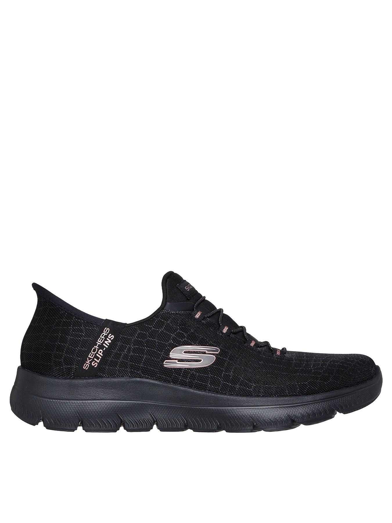 undefined Summits Classy Night Bungee Lace Slip-ins Trainer - Black