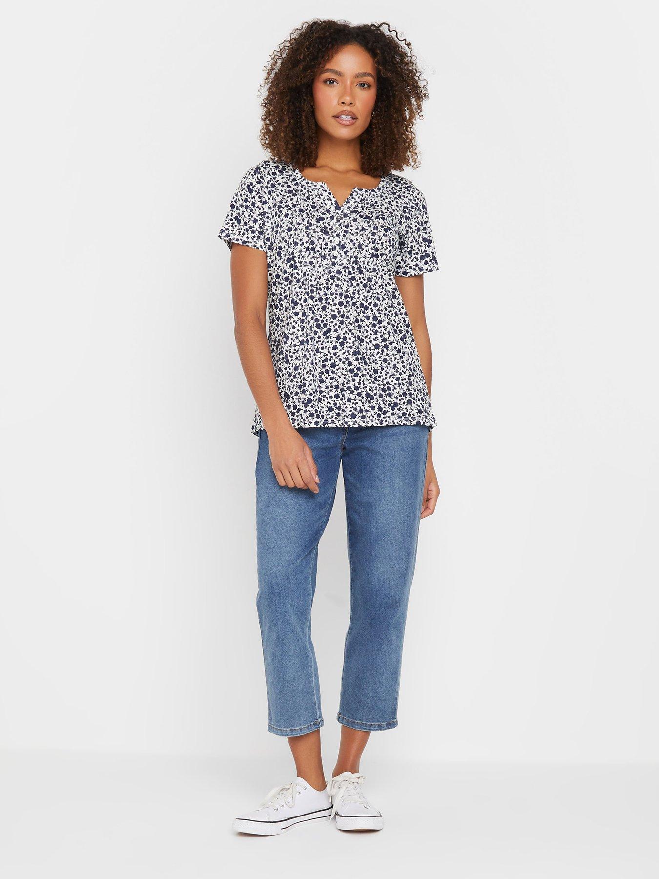  image of mco-2-pack-short-sleeve-henley-top-blue