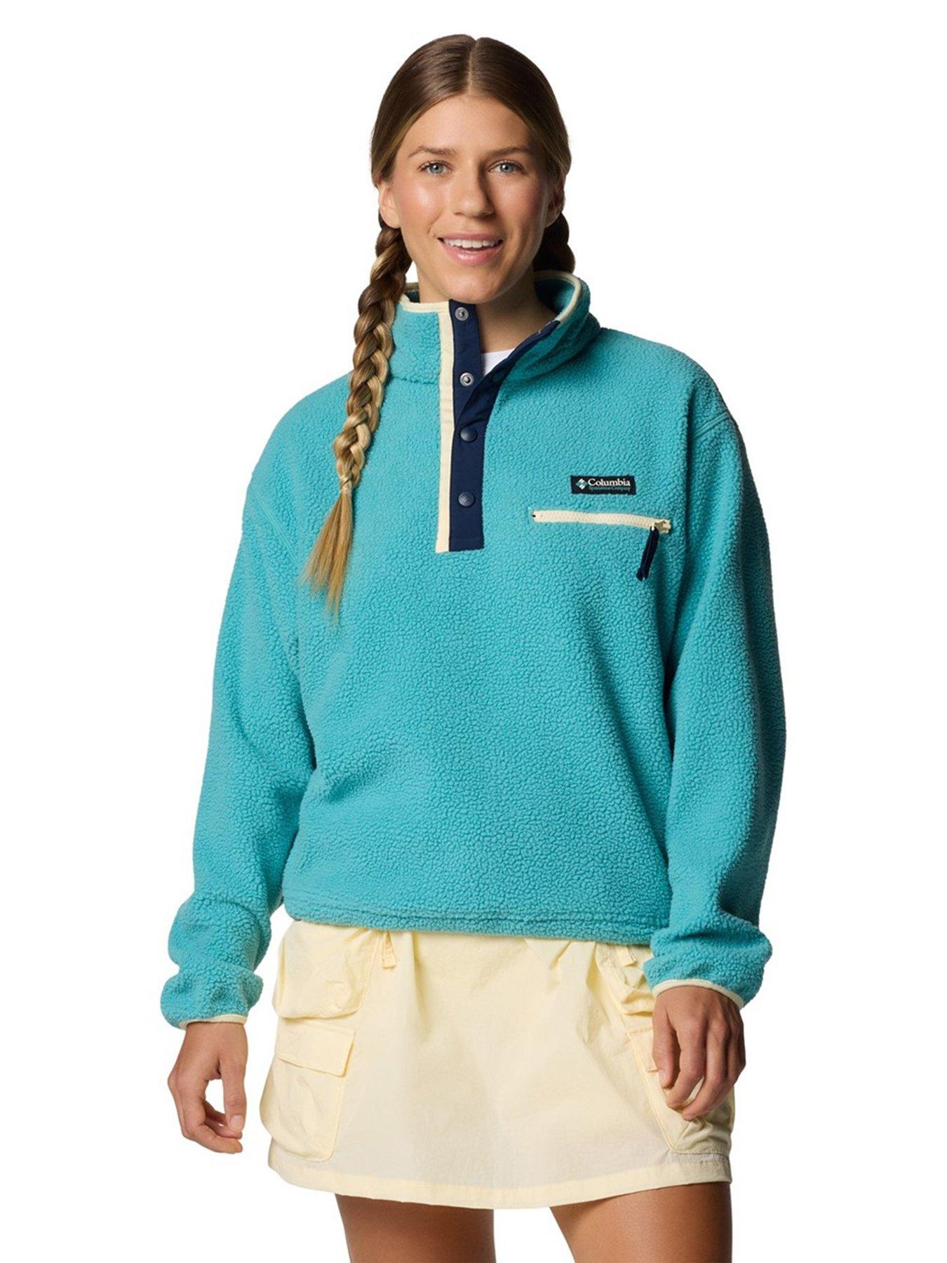 undefined Womens Helvetia Ii Cropped Half Snap Fleece - Green