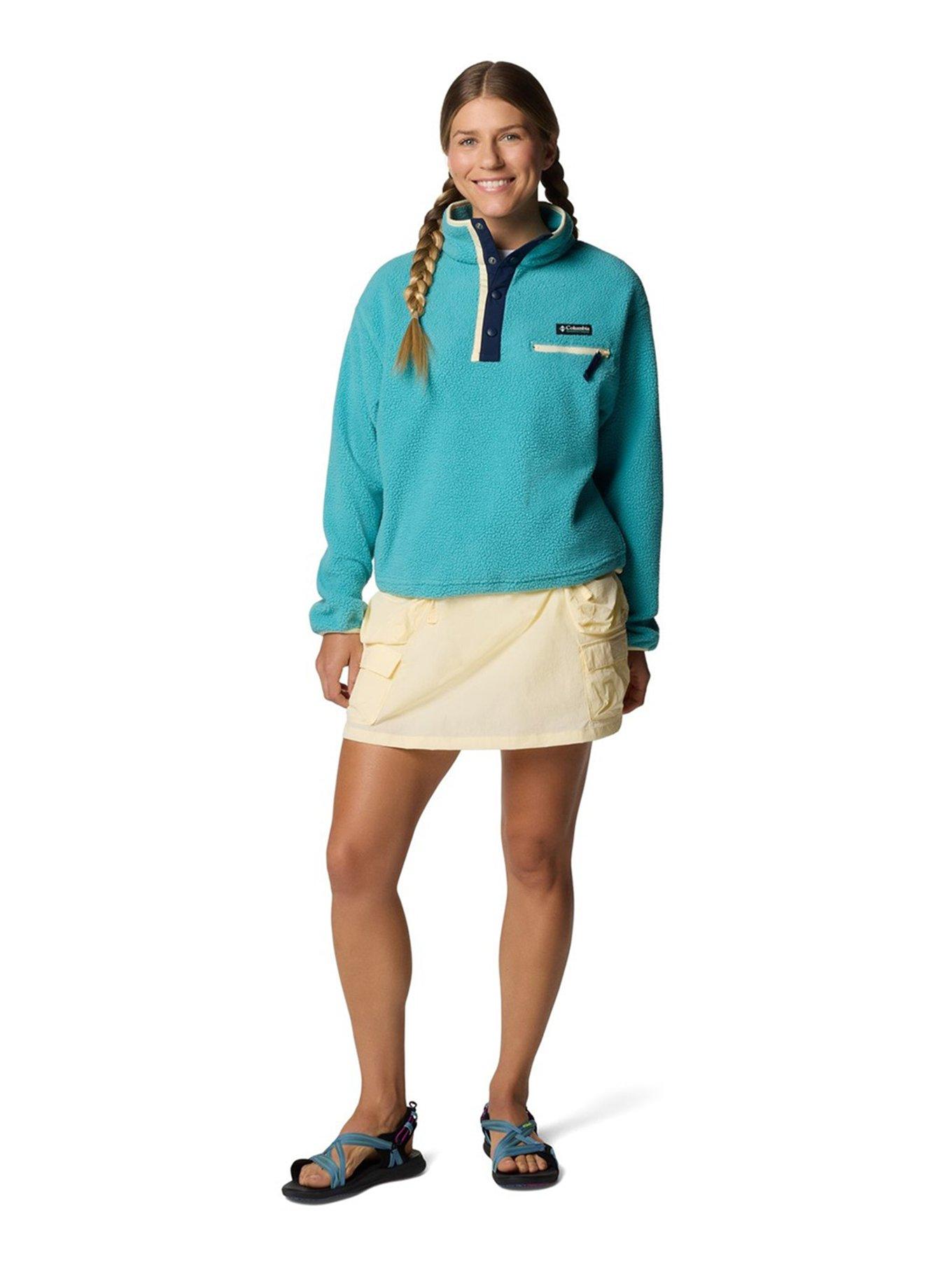 Image 3 of 5 of Columbia Womens Helvetia Ii Cropped Half Snap Fleece - Green