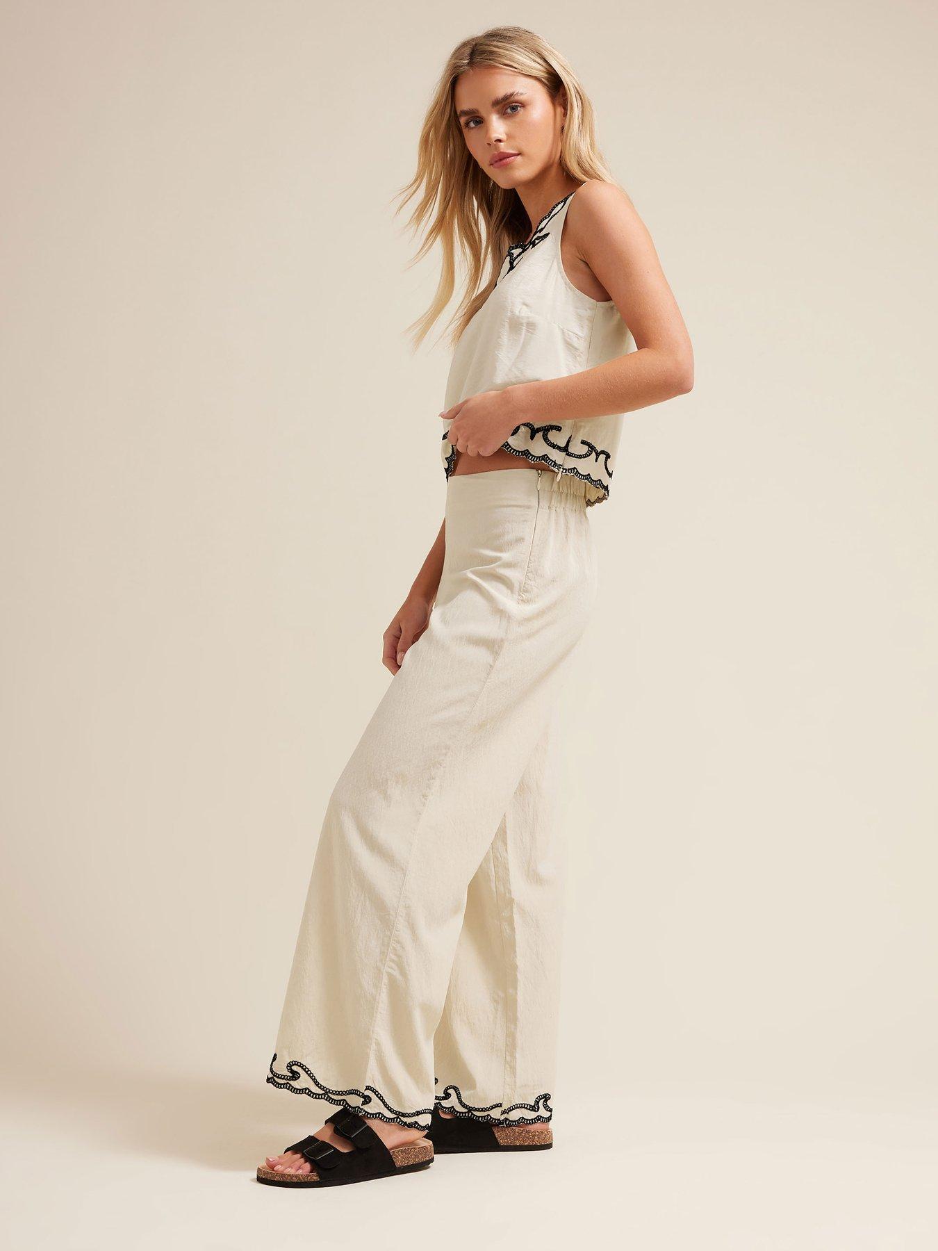  image of pixiegirl-petite-embroidered-sleeveless-top-ivory