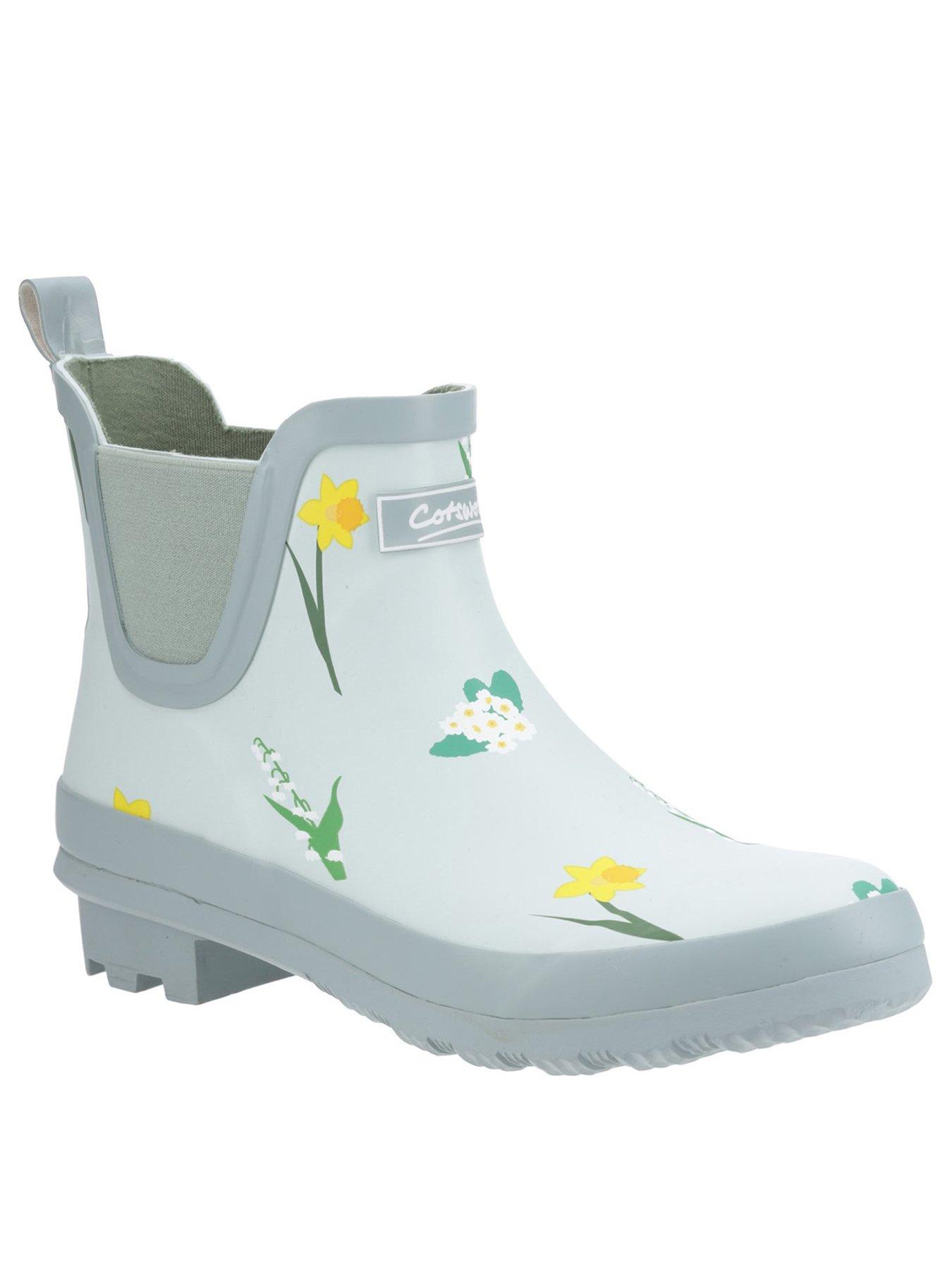  image of cotswold-womens-wildflower-ankle-wellingtons-mint