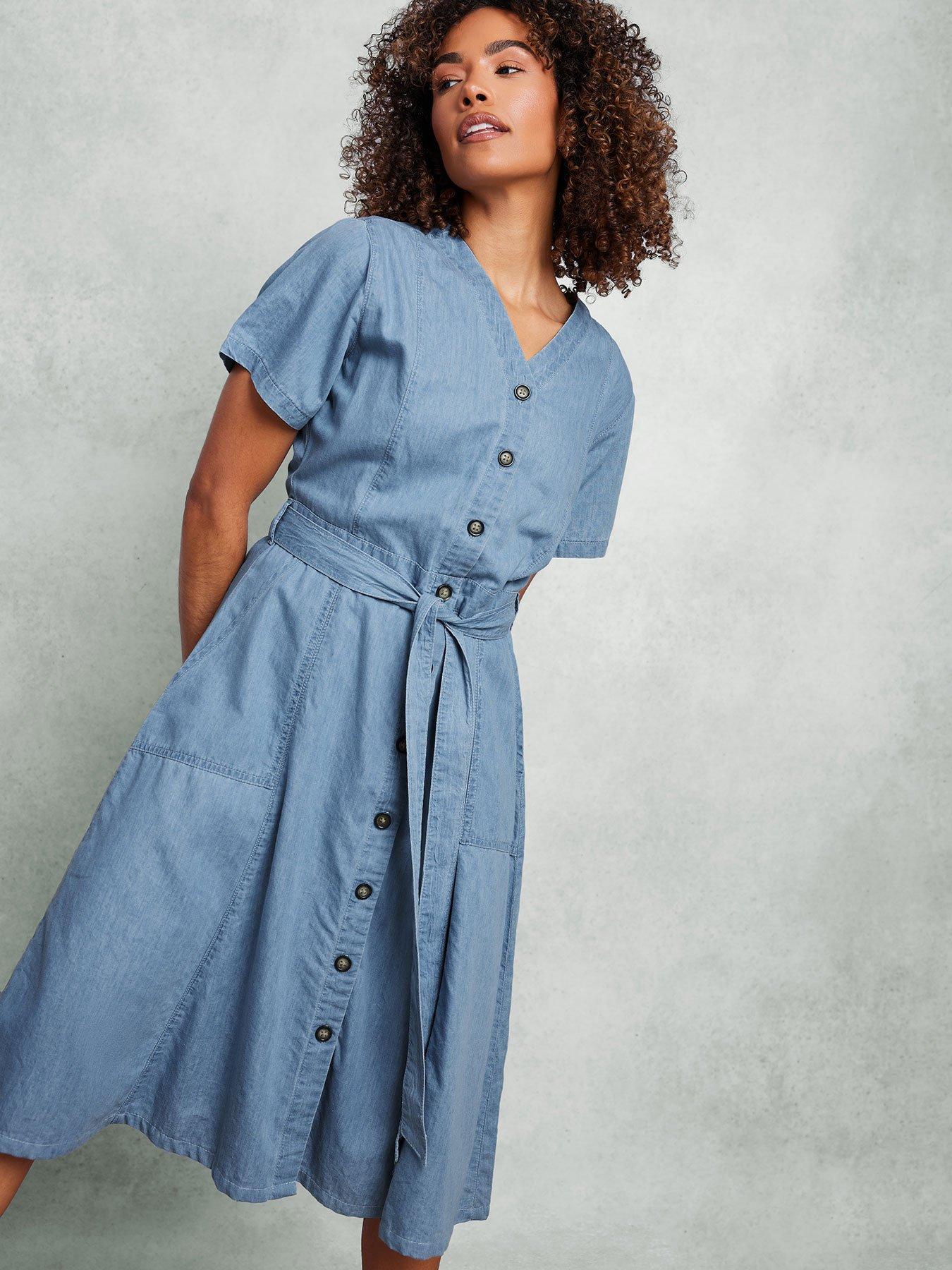 mco-collarless-button-through-shirt-dress