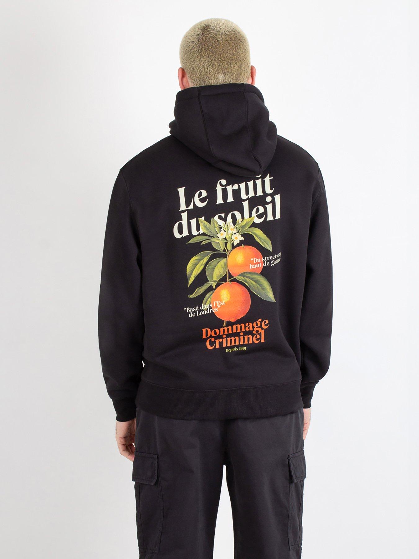 Image 1 of 4 of Criminal Damage Graphic Backprint Hoodie - Dark Grey