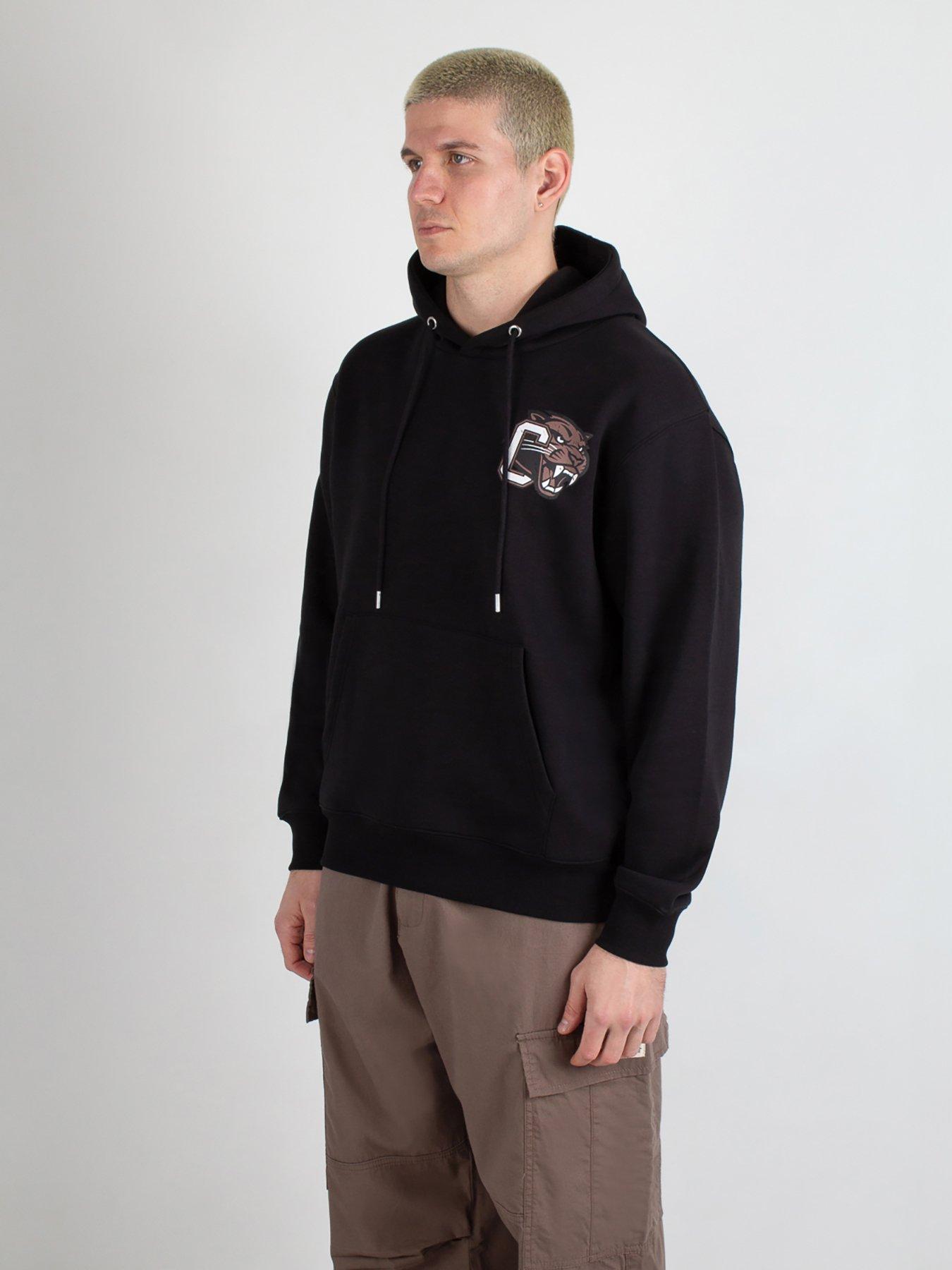 Image 2 of 4 of Criminal Damage Panthers Varsity Graphic Backprint Hoodie - Black