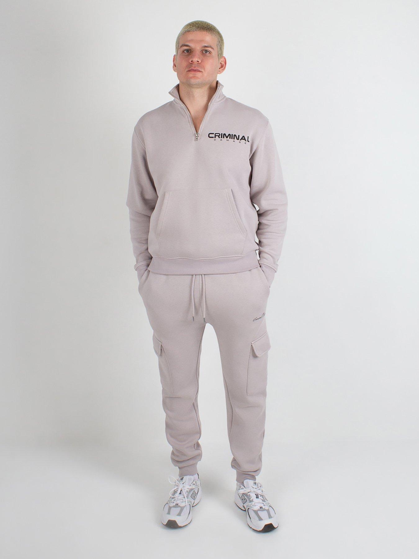  image of criminal-damage-olympus-track-top-light-grey