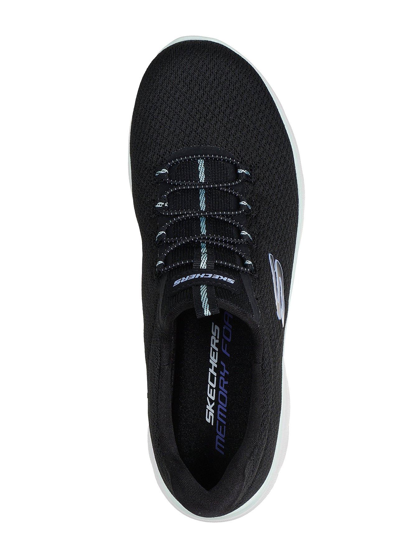 Image 3 of 5 of Skechers Summits Summer Blush Slip-on Trainer - Black