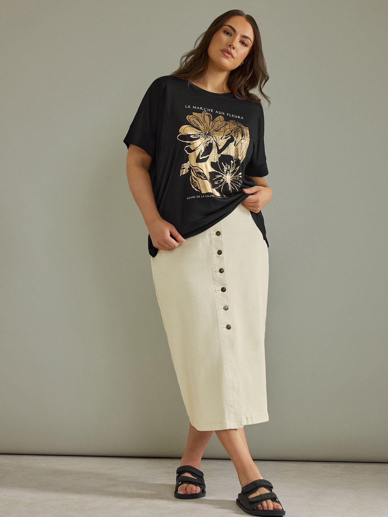 undefined Foil Print Jersey T-shirt