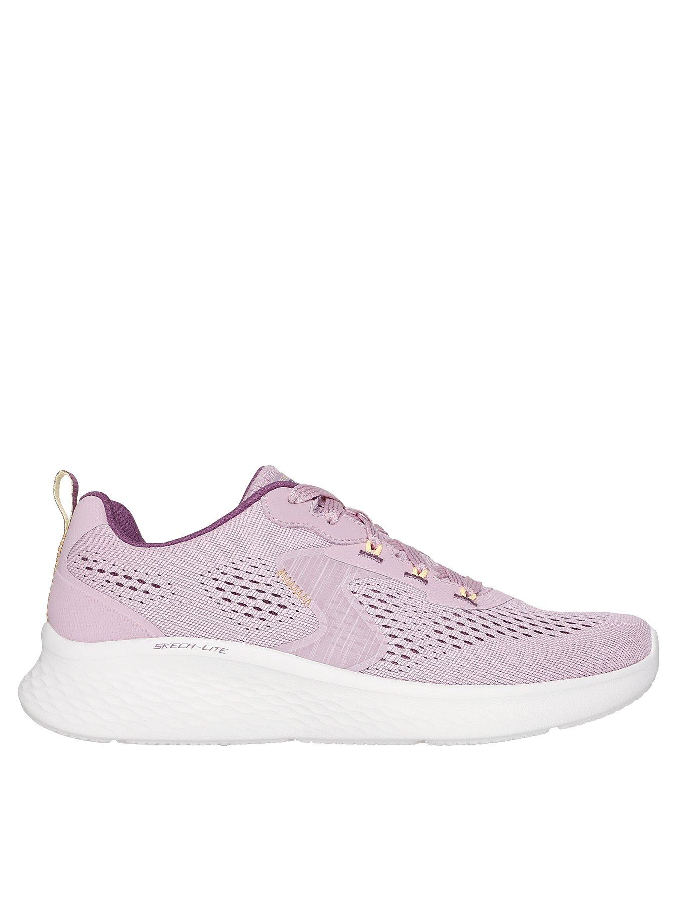 Skechers Skech-Lite Pro Bright Skies Lace-Up Trainer - Mauve Pink