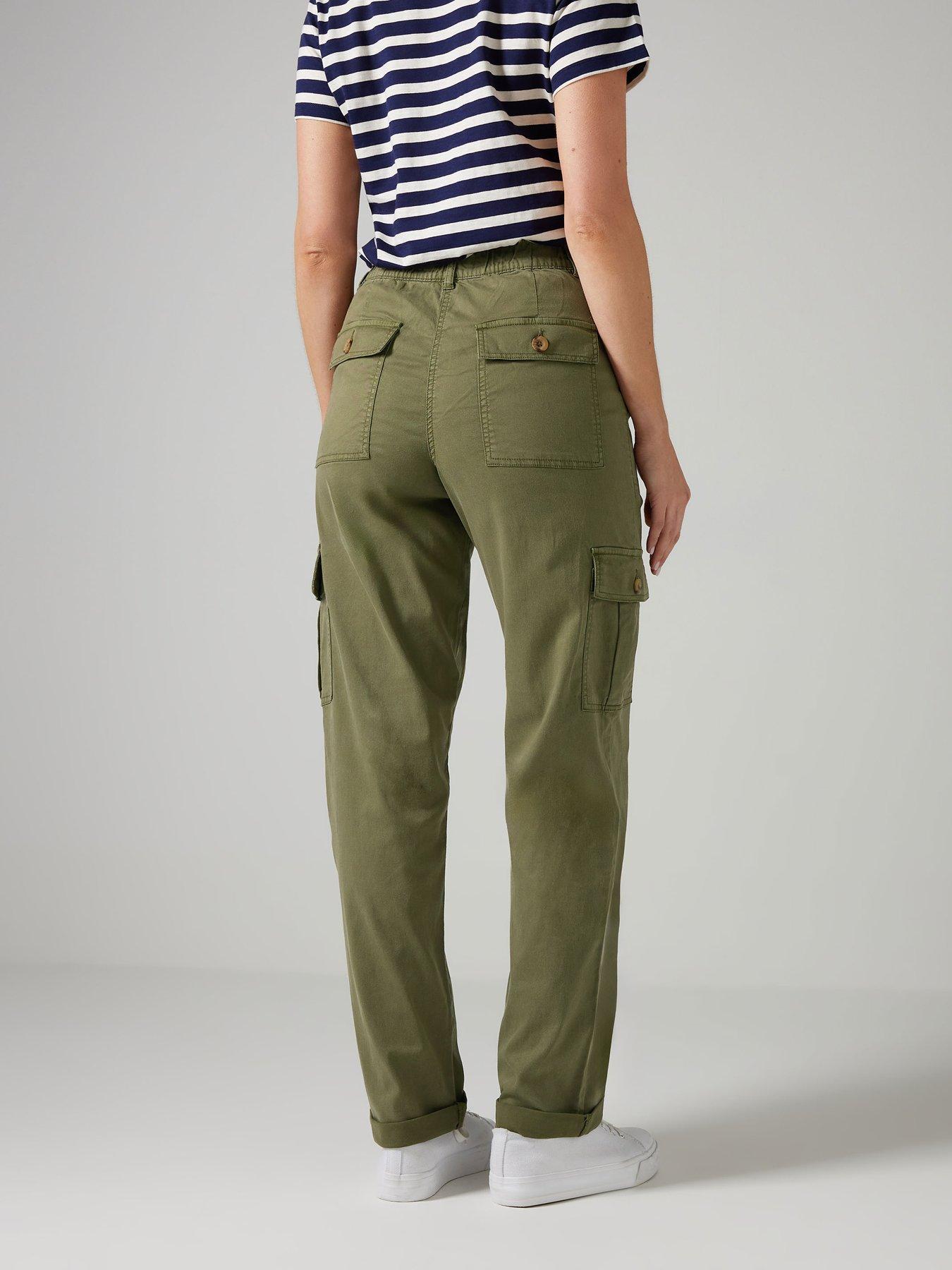 Image 2 of 4 of Long Tall Sally Tall Cargo Trouser 34" - Green