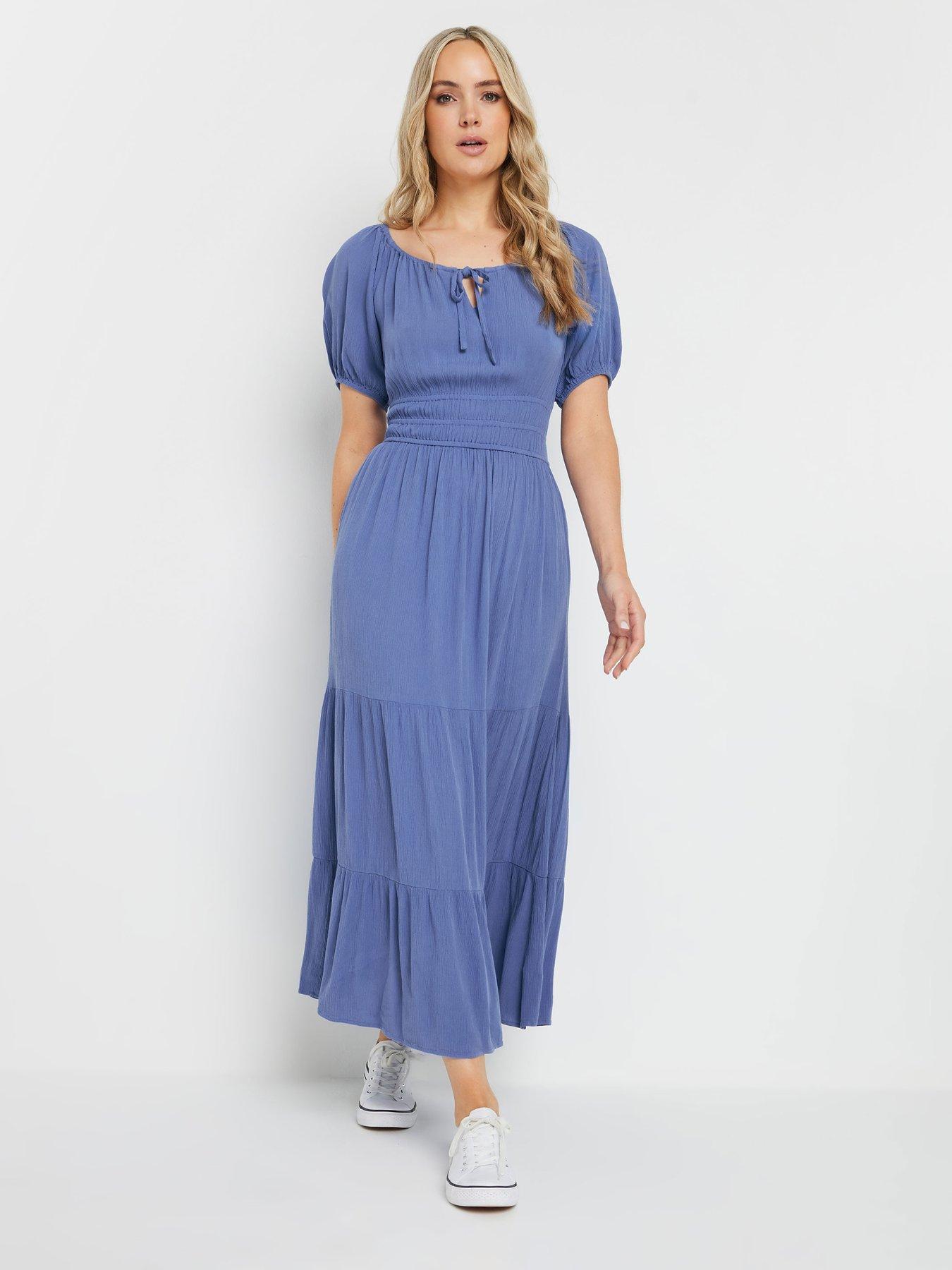 undefined Gypsy Tiered Dress - Blue
