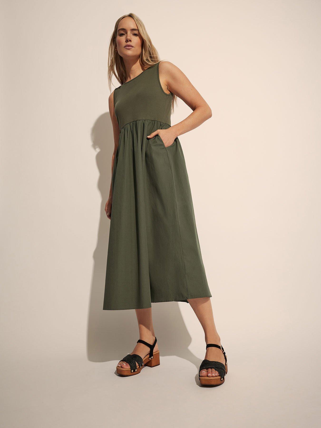 undefined Tall Sleeveless Midi Dress