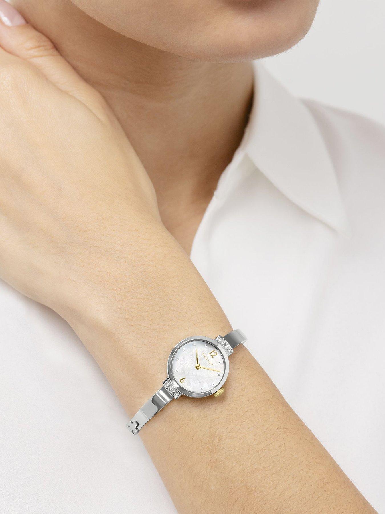  image of radley-silver-and-gold-plated-23mm-bangle-watch