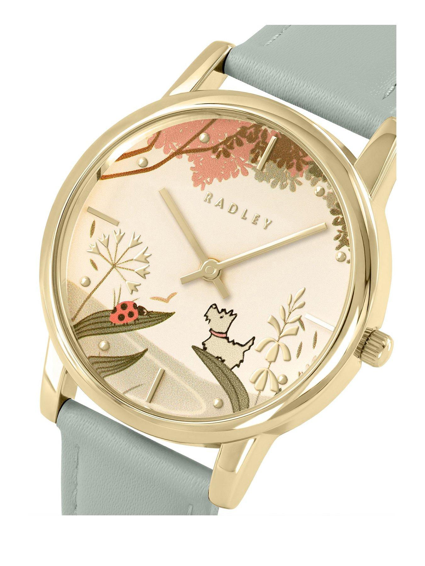 Image 2 of 4 of Radley Gold Plated 35mm Artichoke Leather Strap