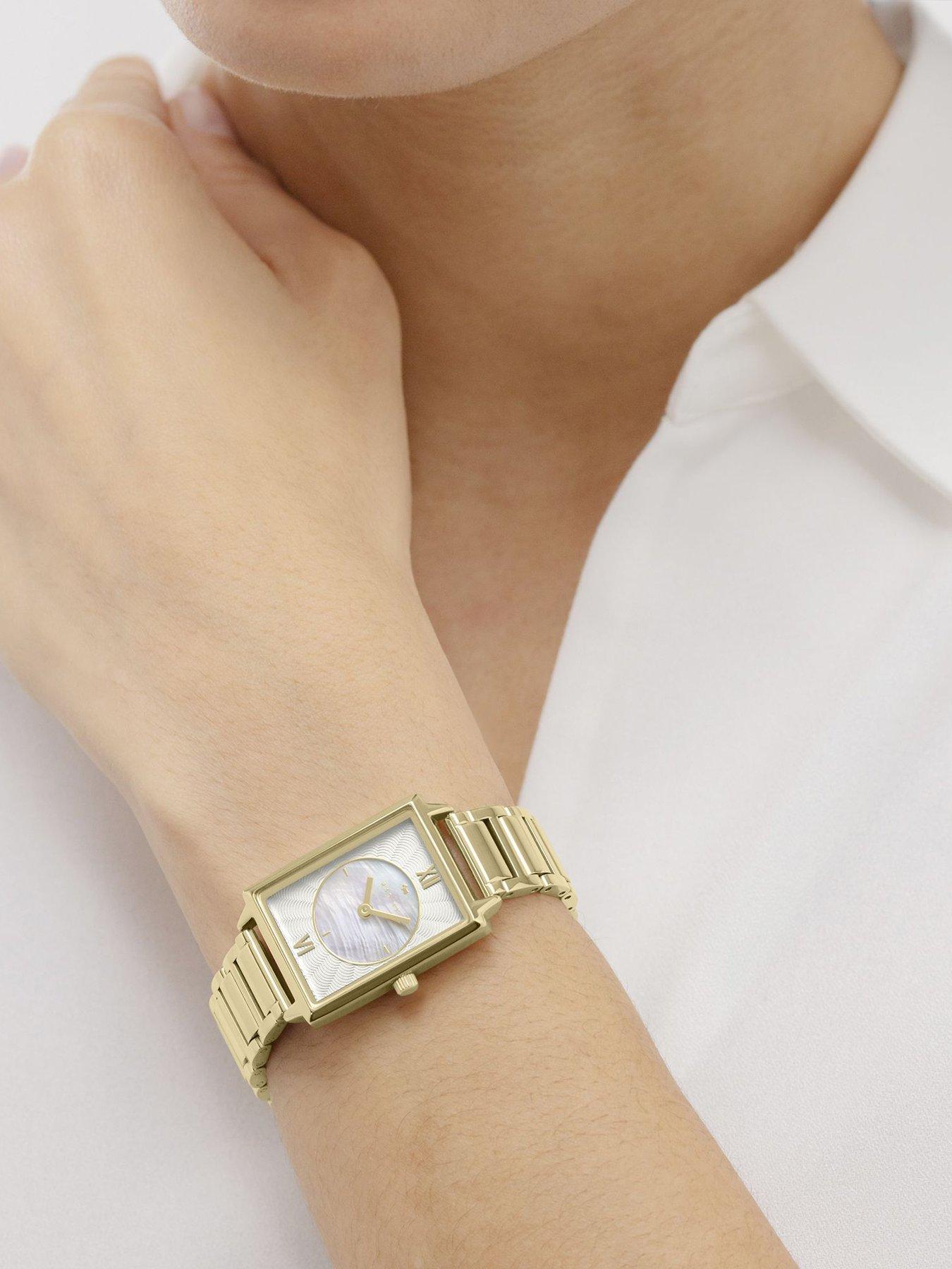  image of radley-gold-plated-rectangular-24mm-bracelet