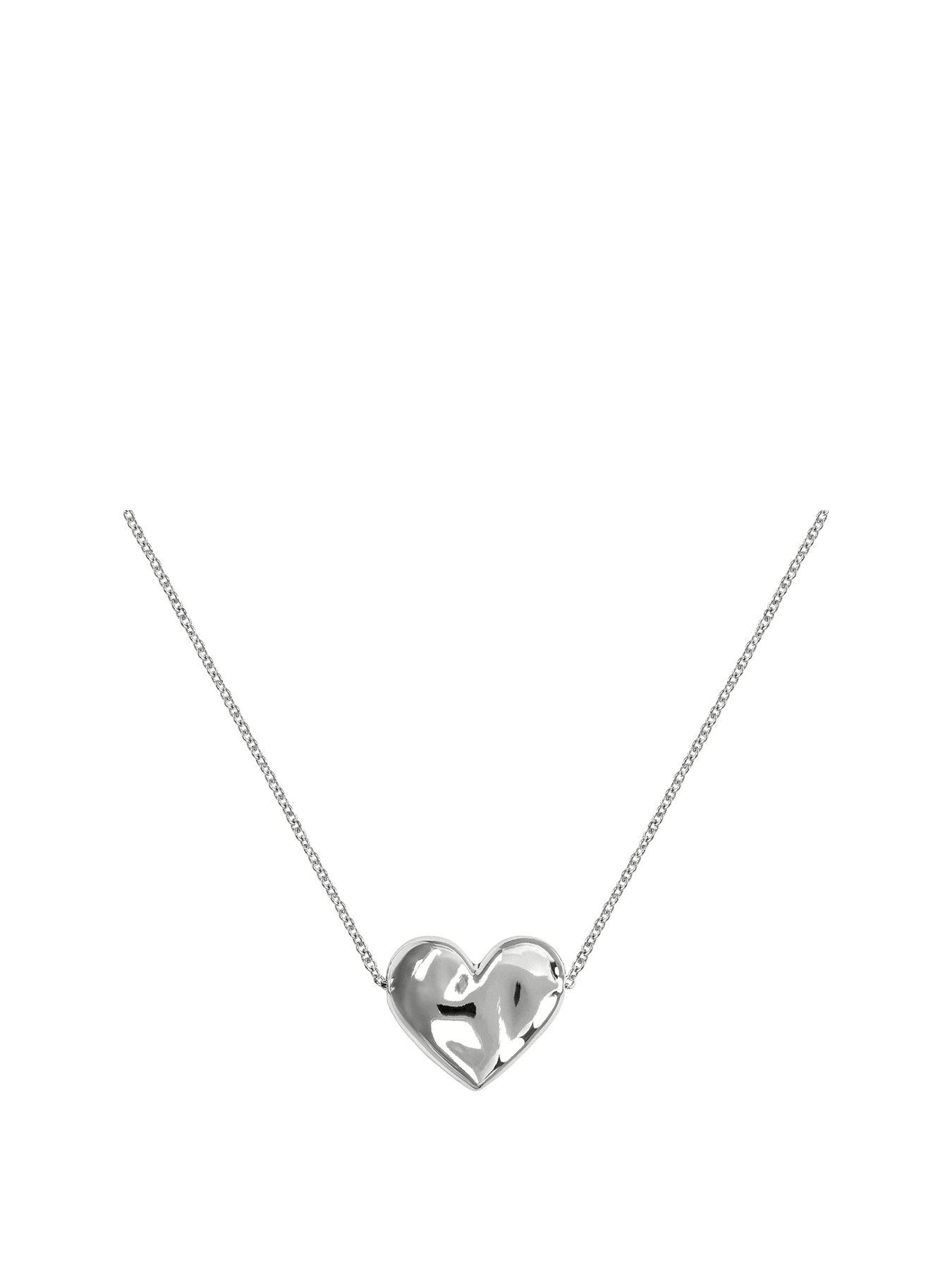 radley-silver-plated-molten-heart-necklace