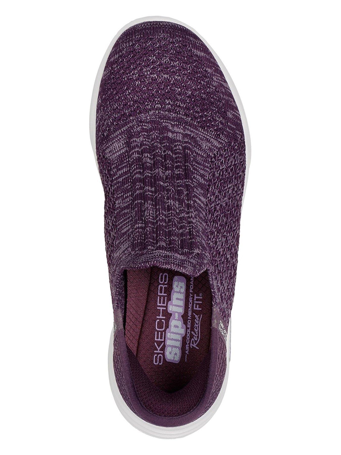  image of skechers-relaxed-fit-slip-in-shoe-purple