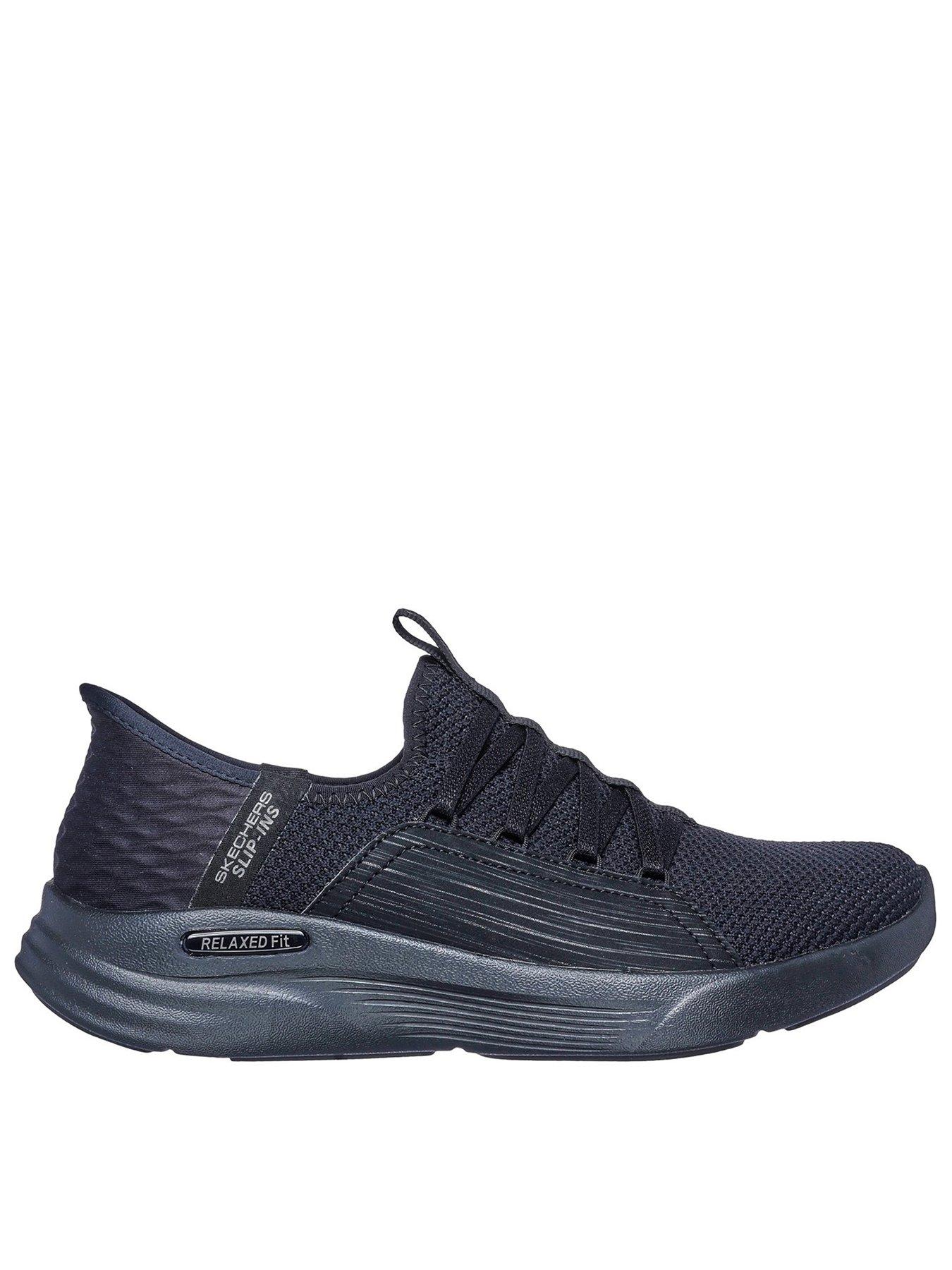 undefined Relaxed Fit Slip In Sport Ballet Chic Trainer - Black