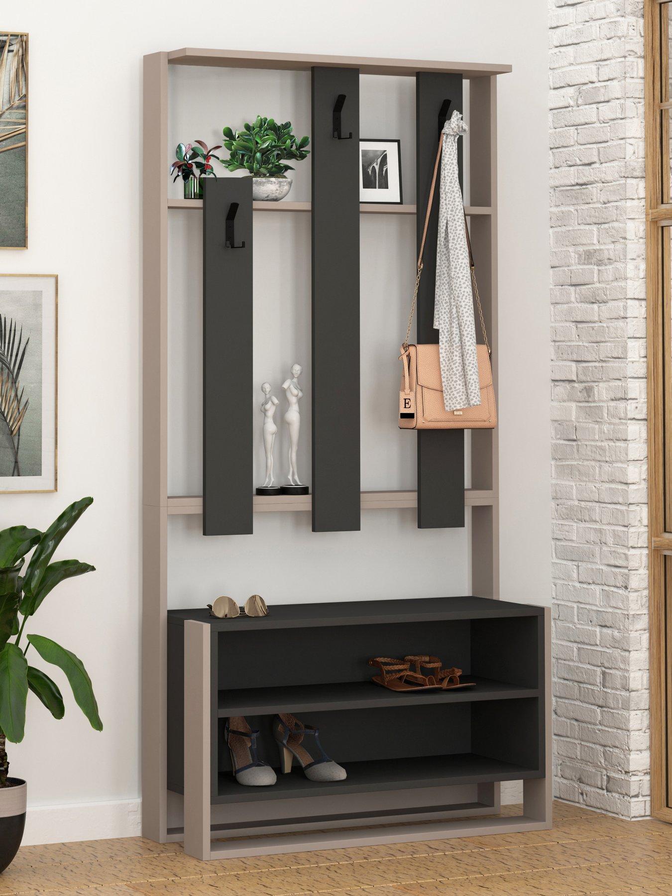 Decortie Chester Hall Stand - Mocha/anthracite