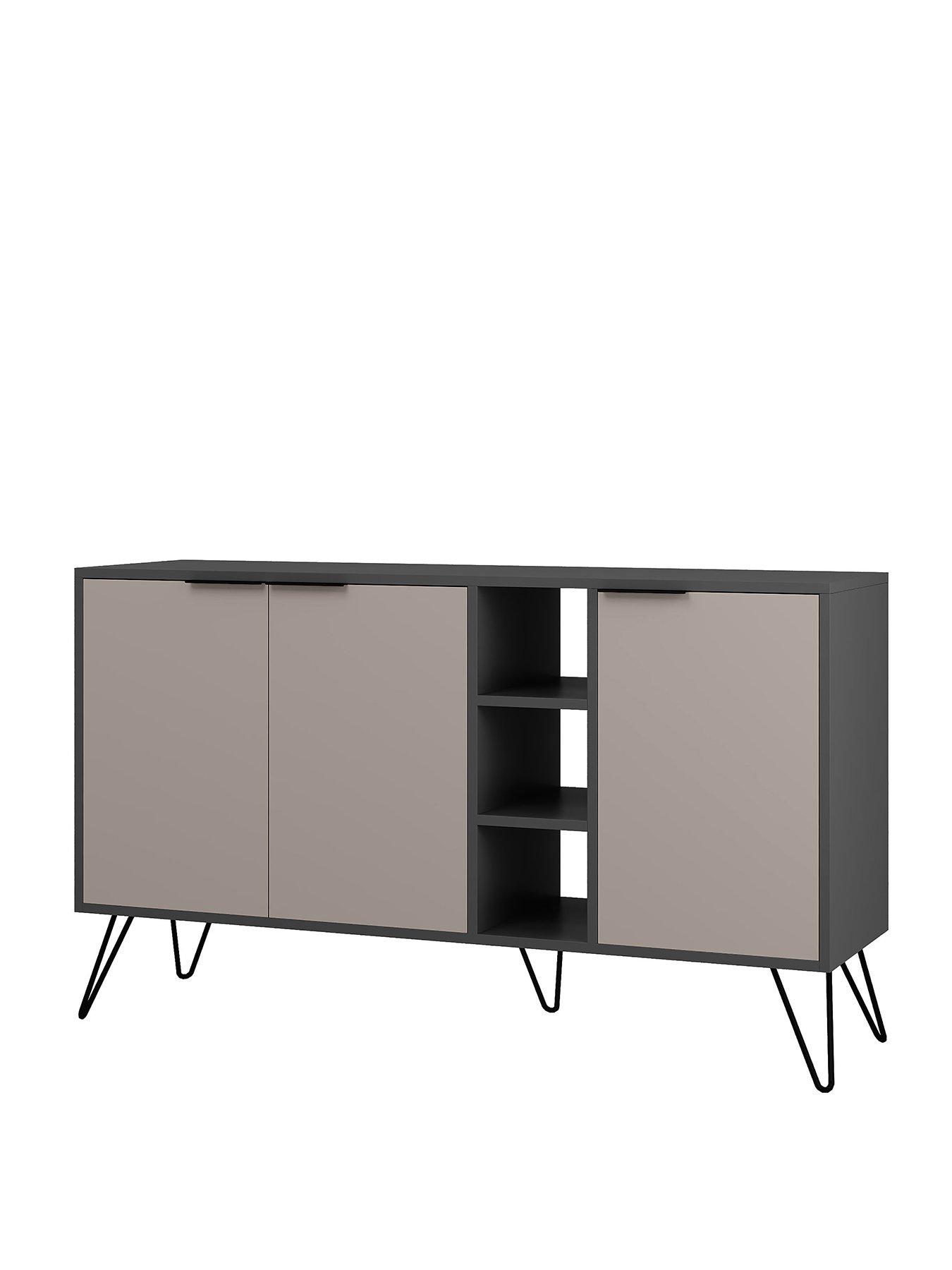 Image 2 of 5 of Decortie Clara Sideboard - Anthracite/mocha