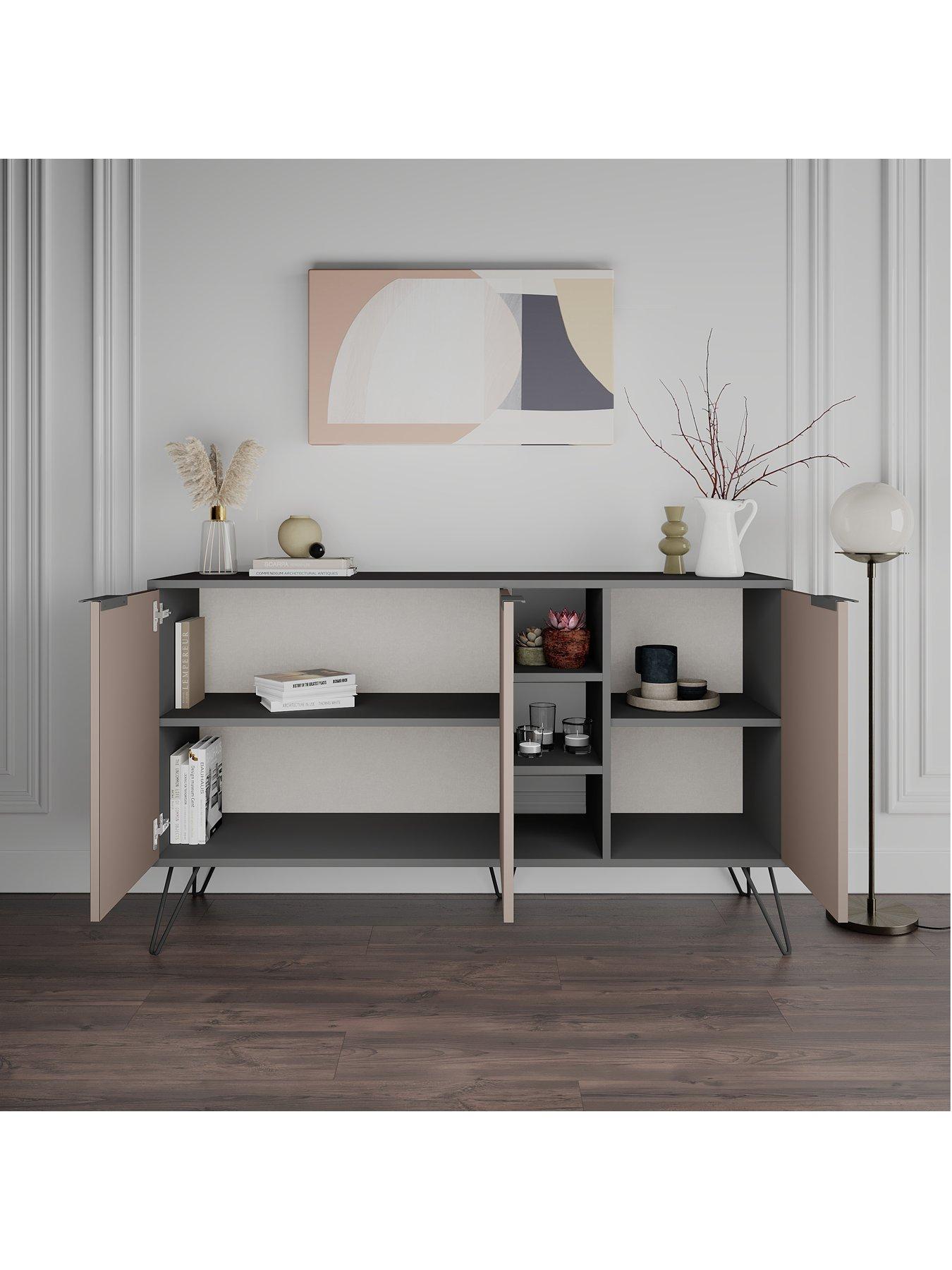 Image 3 of 5 of Decortie Clara Sideboard - Anthracite/mocha