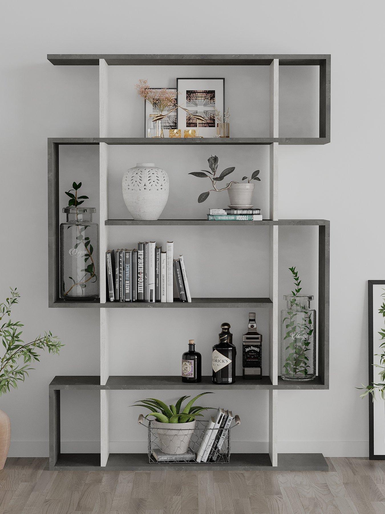 Image 1 of 6 of Decortie Mito Bookcase - Grey/white