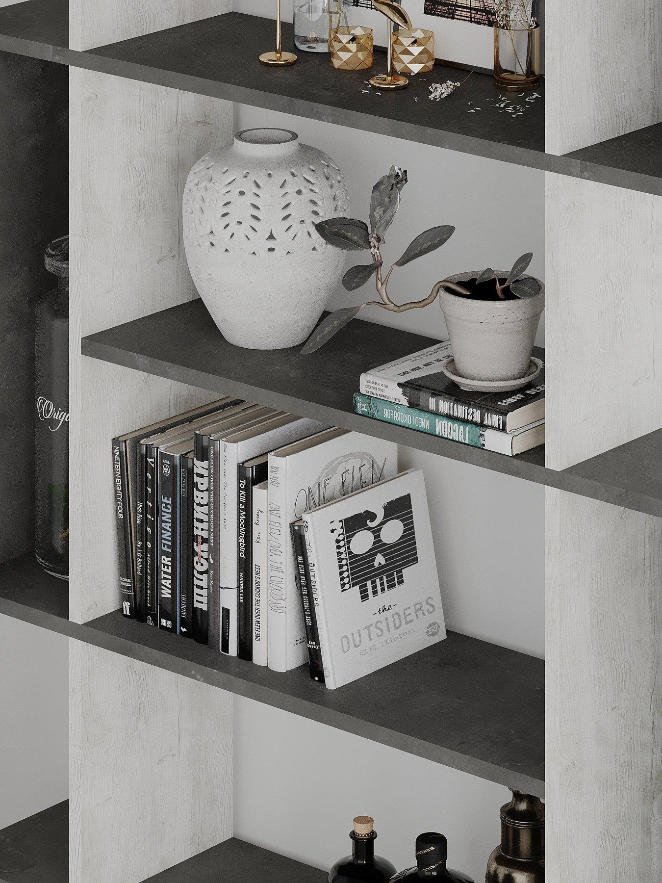 Image 4 of 6 of Decortie Mito Bookcase - Grey/white