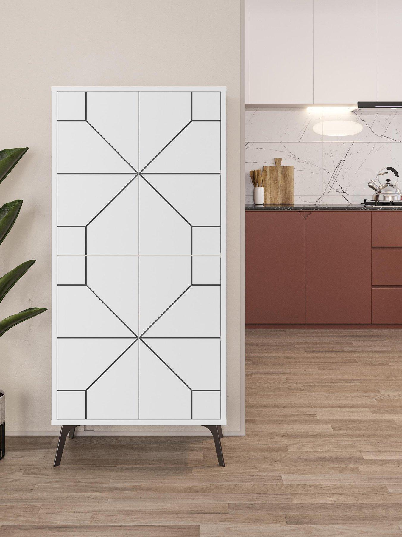 Decortie Dune Storage Cabinet - White