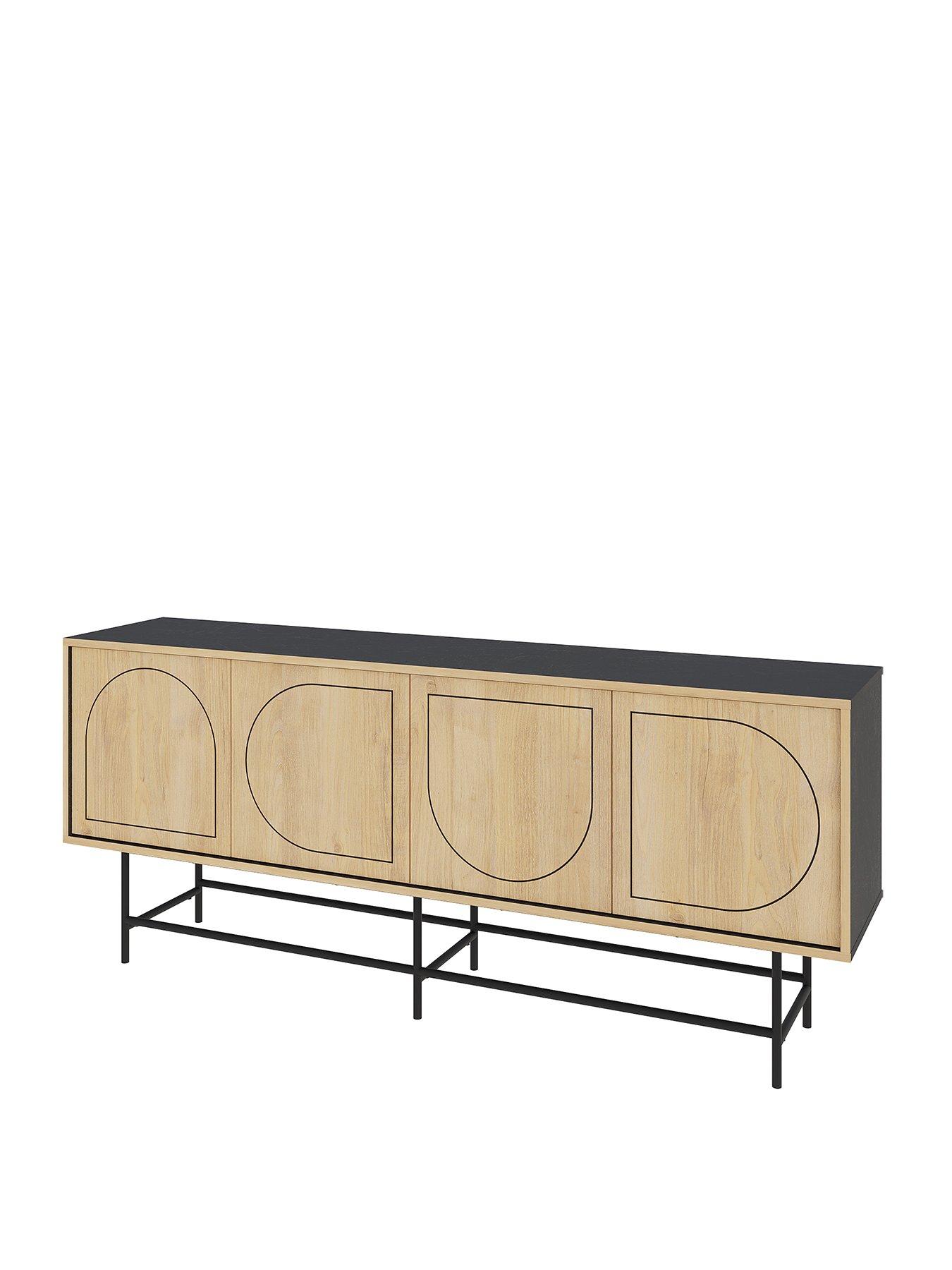 Image 2 of 7 of Decortie Joji Sideboard - Oak/black