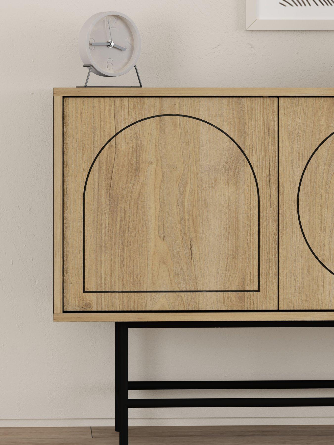 Image 5 of 7 of Decortie Joji Sideboard - Oak/black