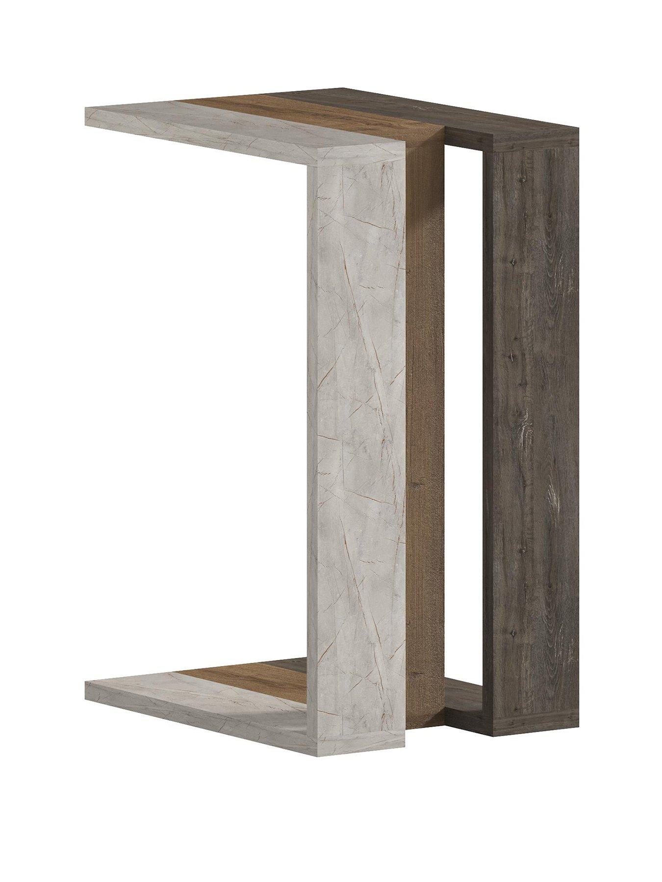  image of decortie-muju-c-side-table-light-greybrown