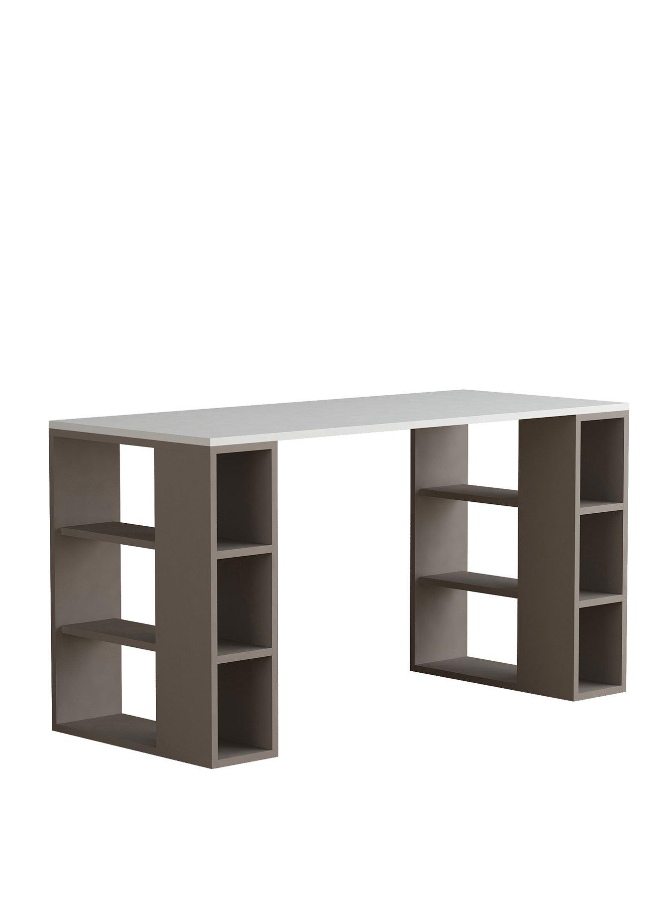 Image 2 of 4 of Decortie Colmar Desk - White/mocha