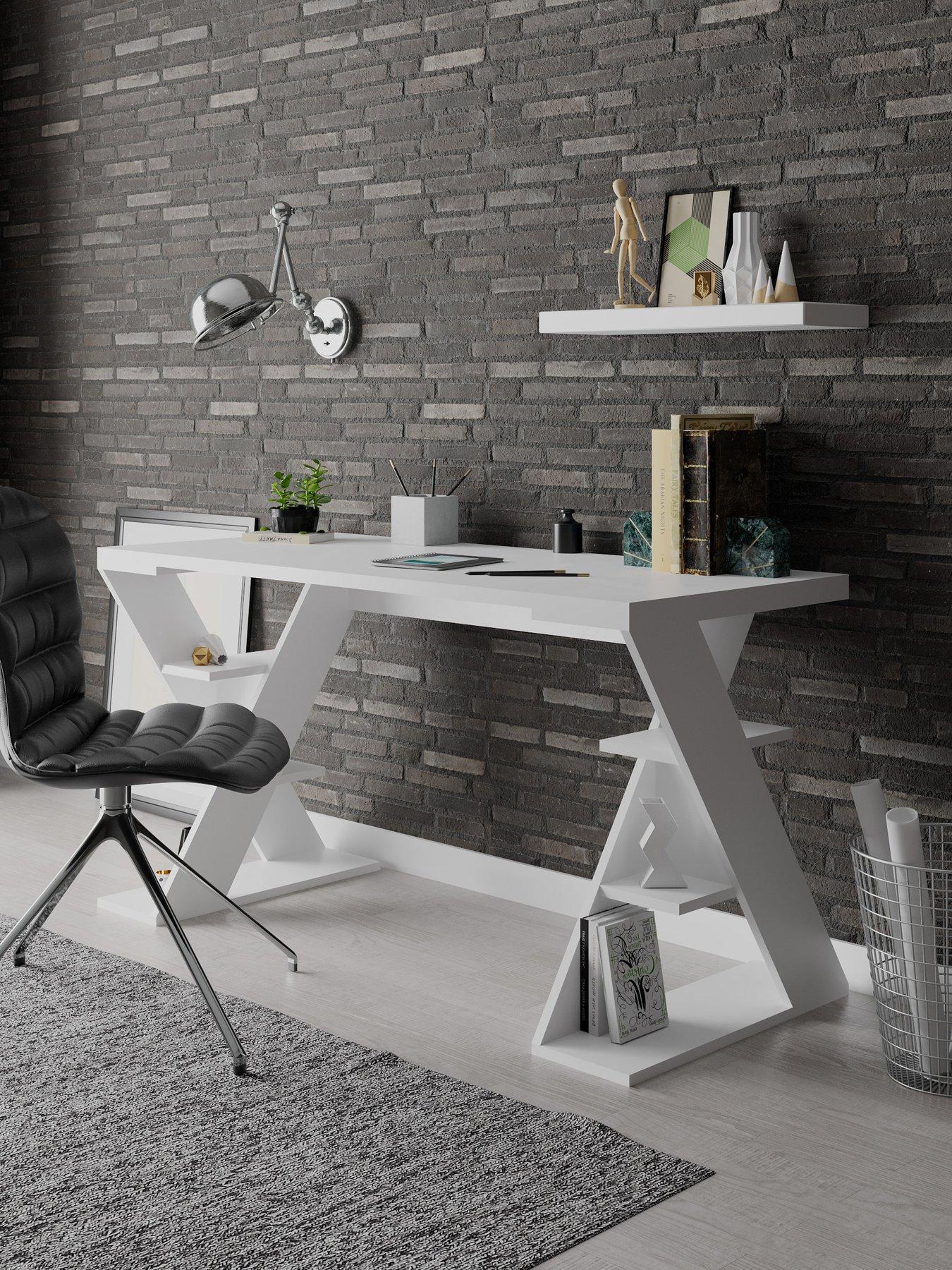 Image 1 of 5 of Decortie Papillon Desk - White