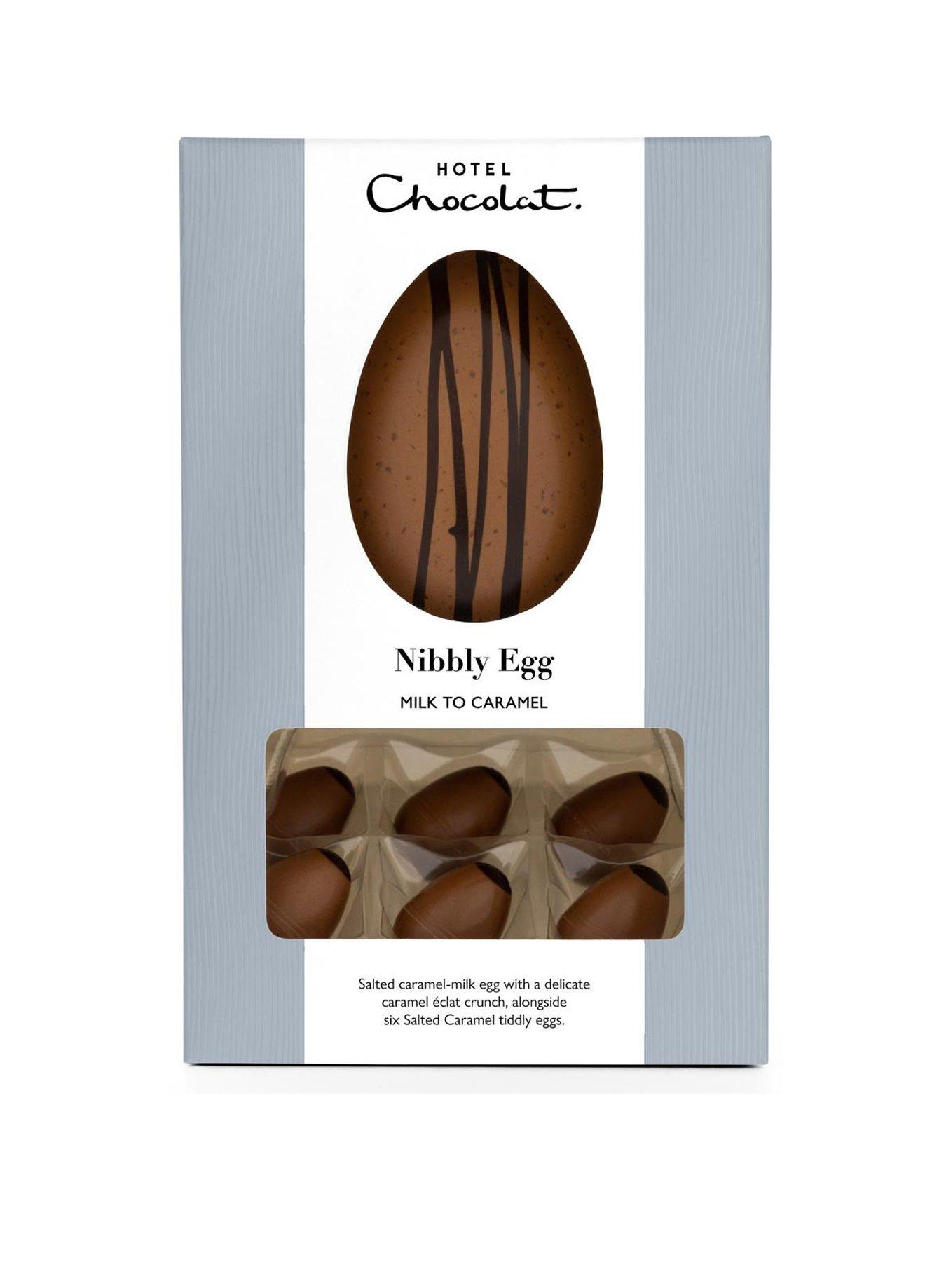  image of hotel-chocolat-nibbly-egg-milk-to-caramel-salted-caramel-milk-easter-egg
