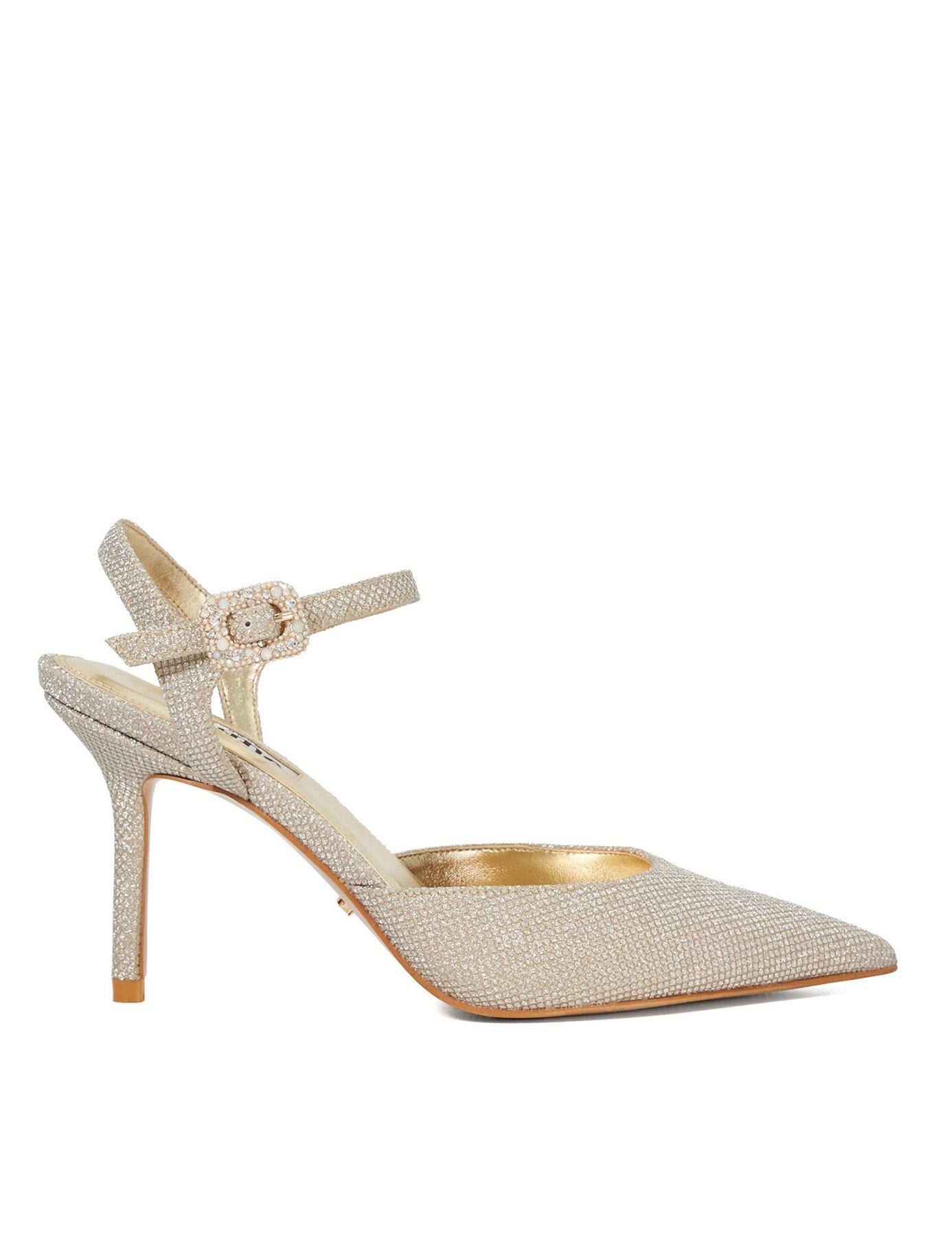 dune-london-wide-fit-channel-buckle-detail-heeled-courts-gold