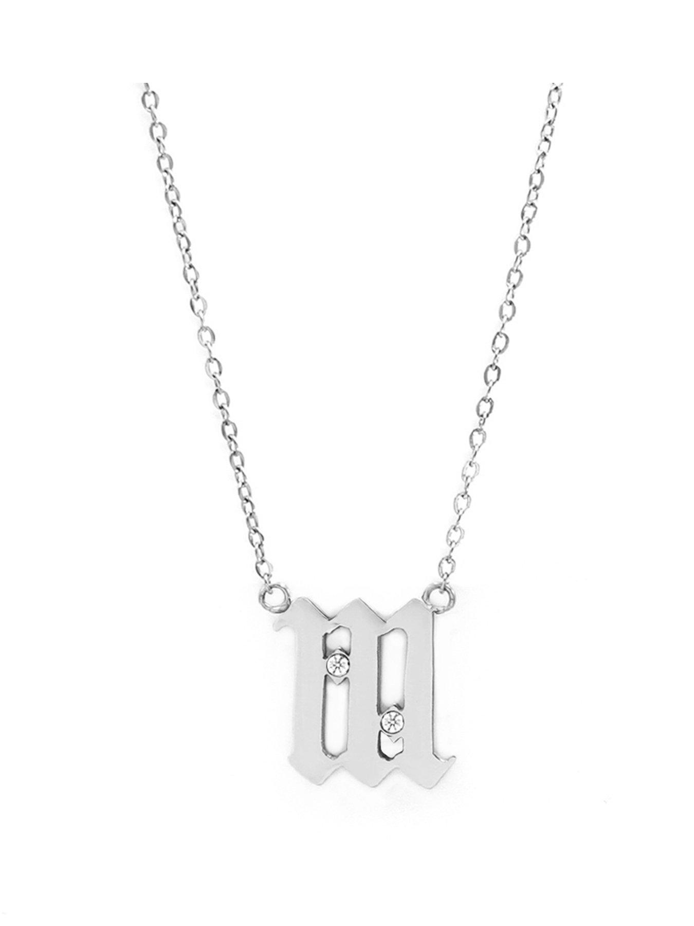 Image 1 of 7 of Say It With Angel Number Necklace - Silver