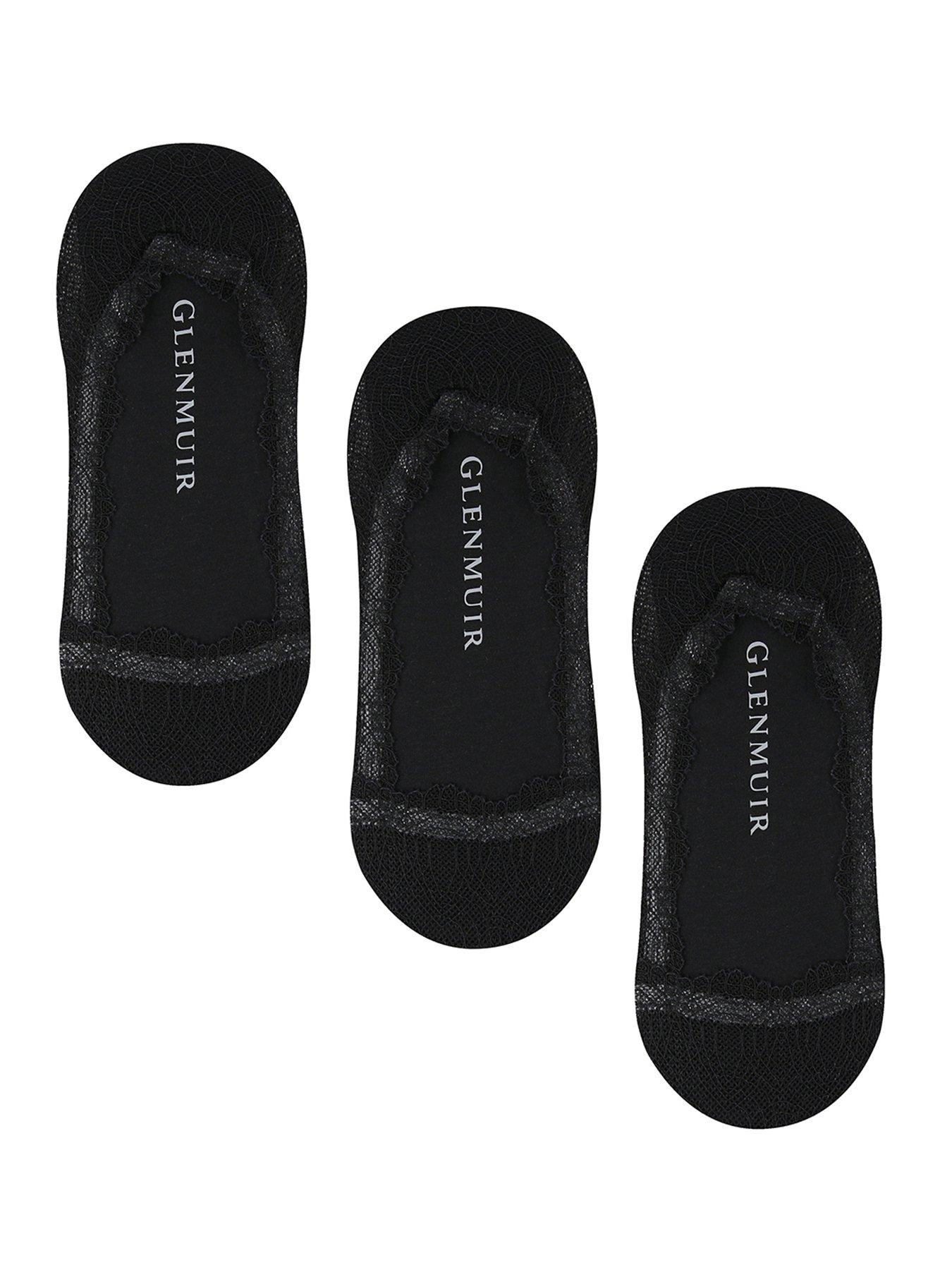  image of glenmuir-3pk-lace-black
