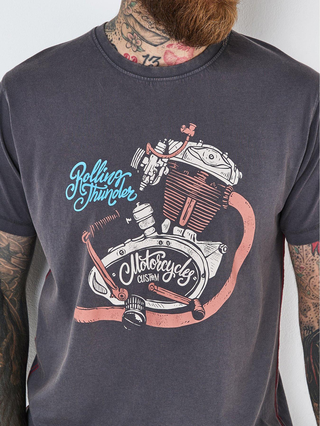  image of joe-browns-burnout-t-shirt-dark-grey