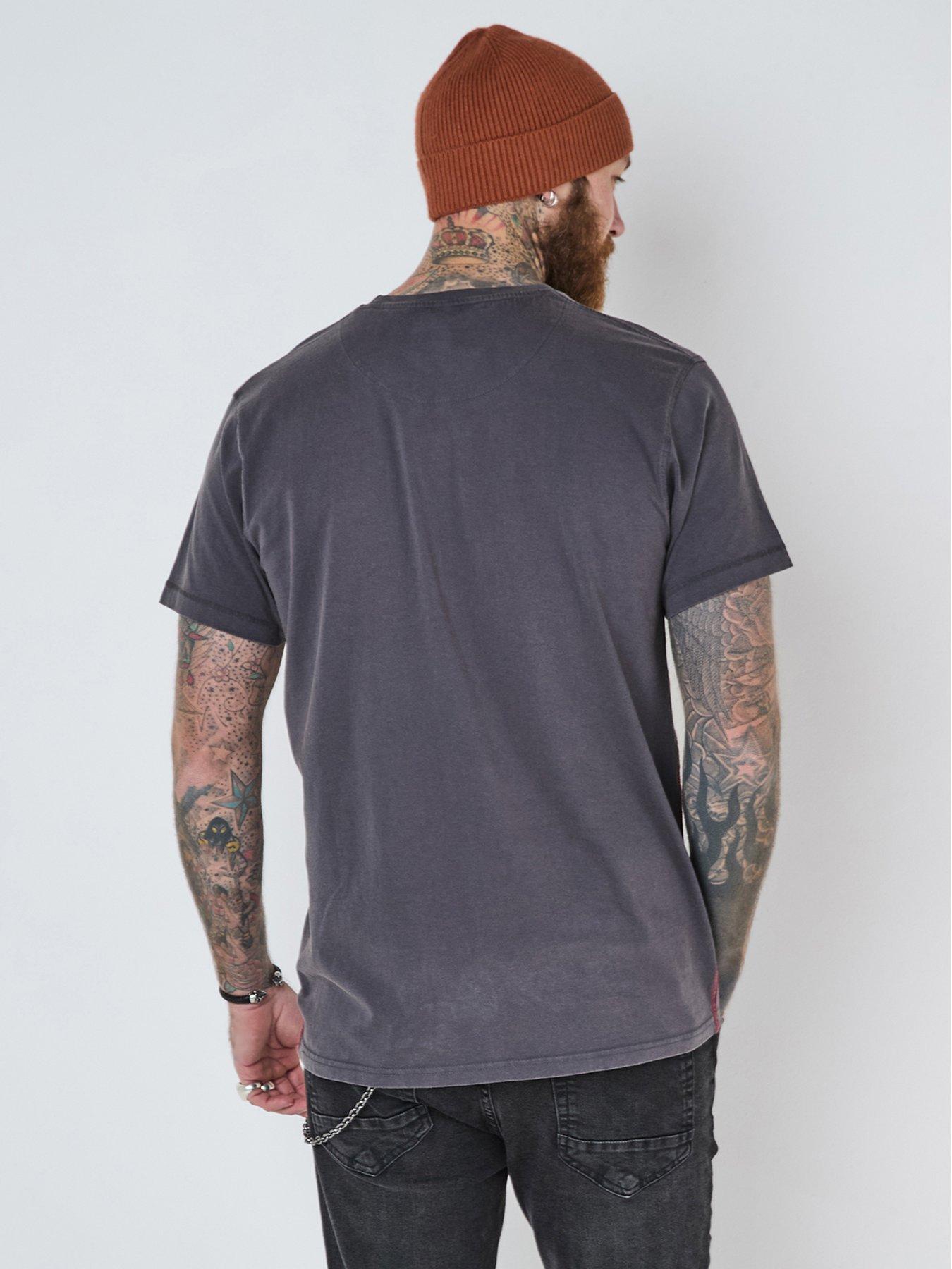  image of joe-browns-burnout-t-shirt-dark-grey