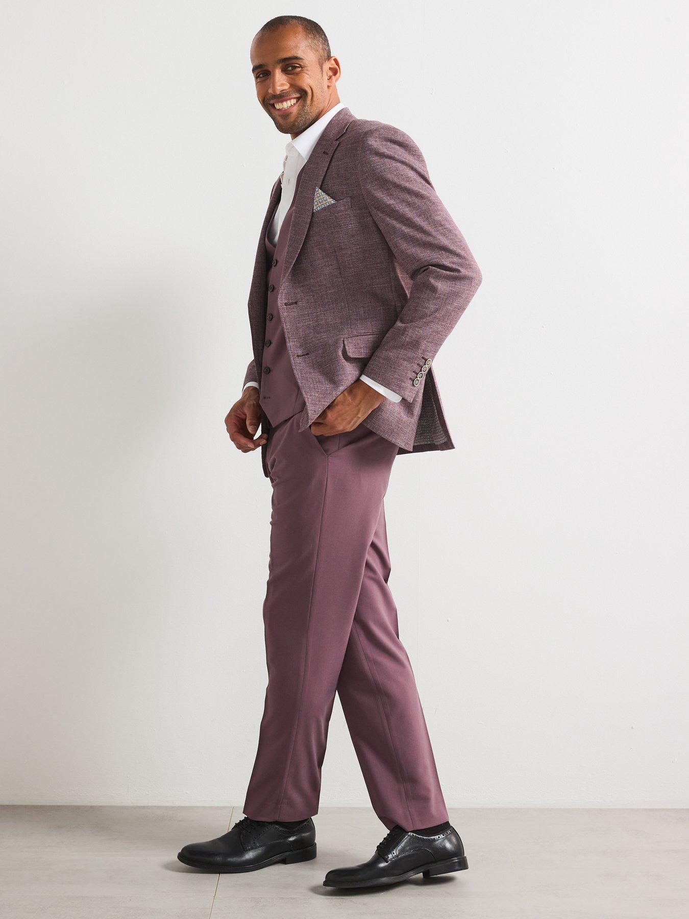 Image 3 of 6 of Skopes Jamie Tailored Fit Suit Jacket - Dark Red