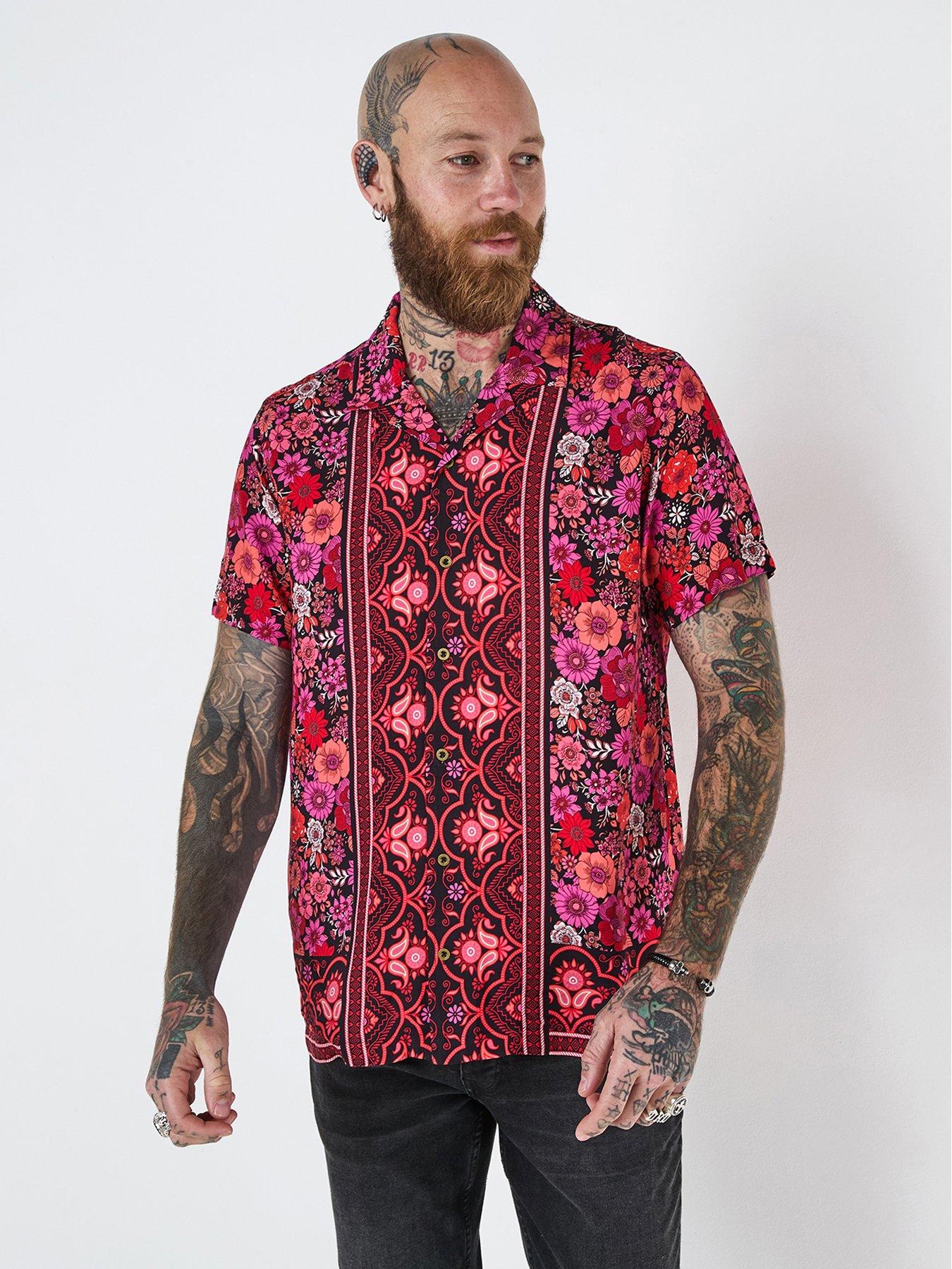 joe-browns-ready-to-relax-short-sleeve-shirt-pink