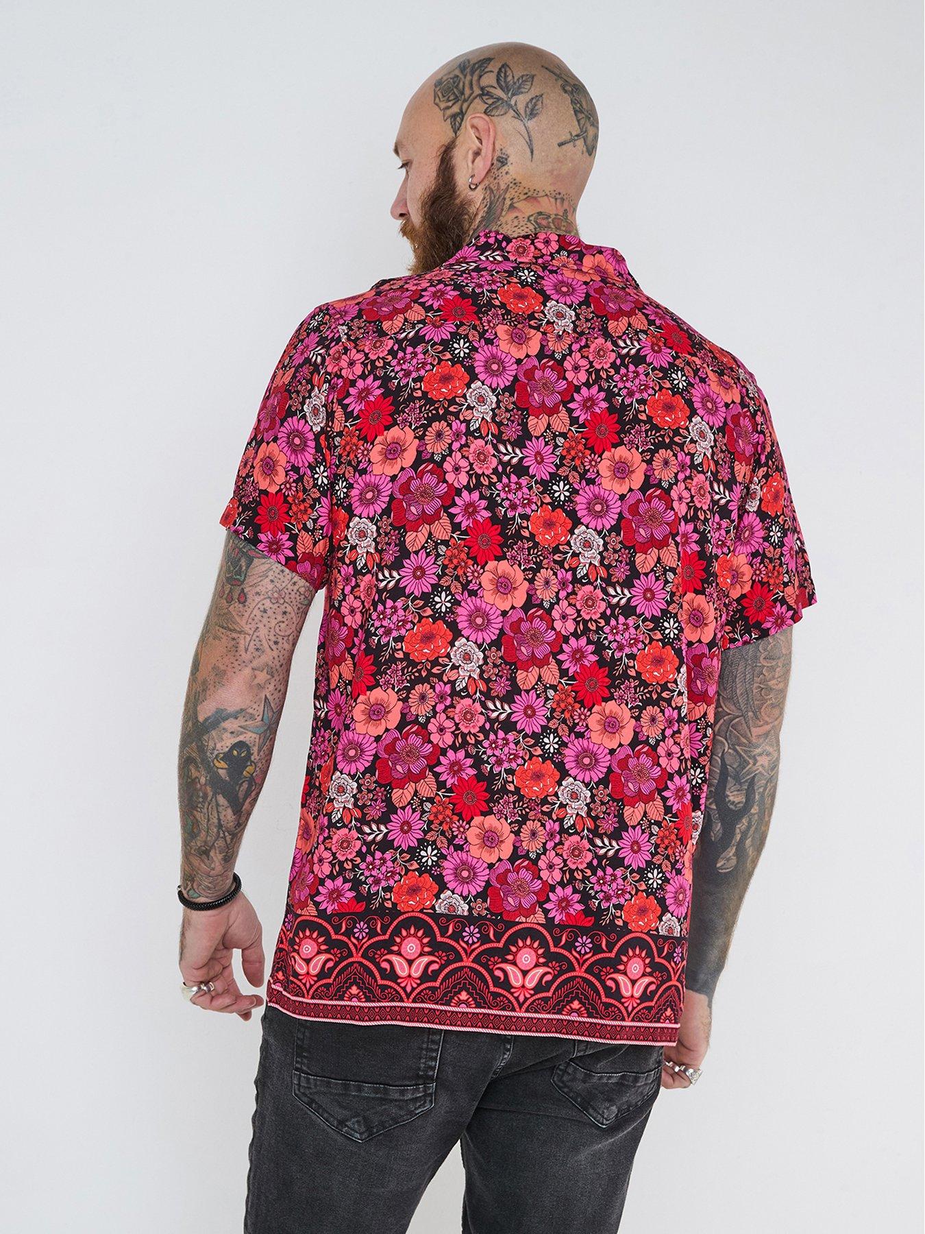  image of joe-browns-ready-to-relax-short-sleeve-shirt-pink