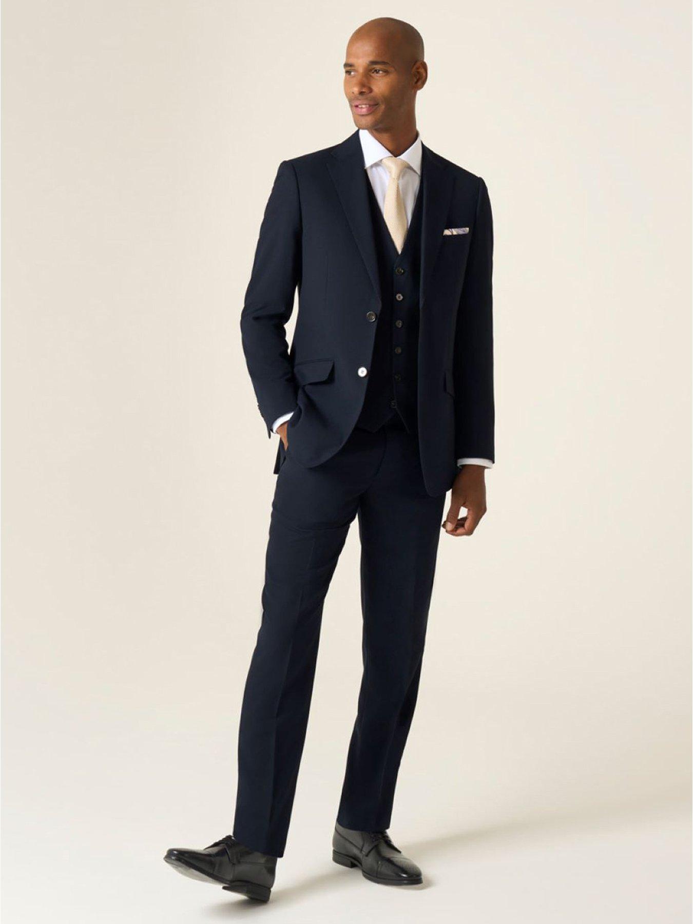 Image 3 of 6 of Skopes Harcourt Tailored Fit Suit Jacket - Dark Navy