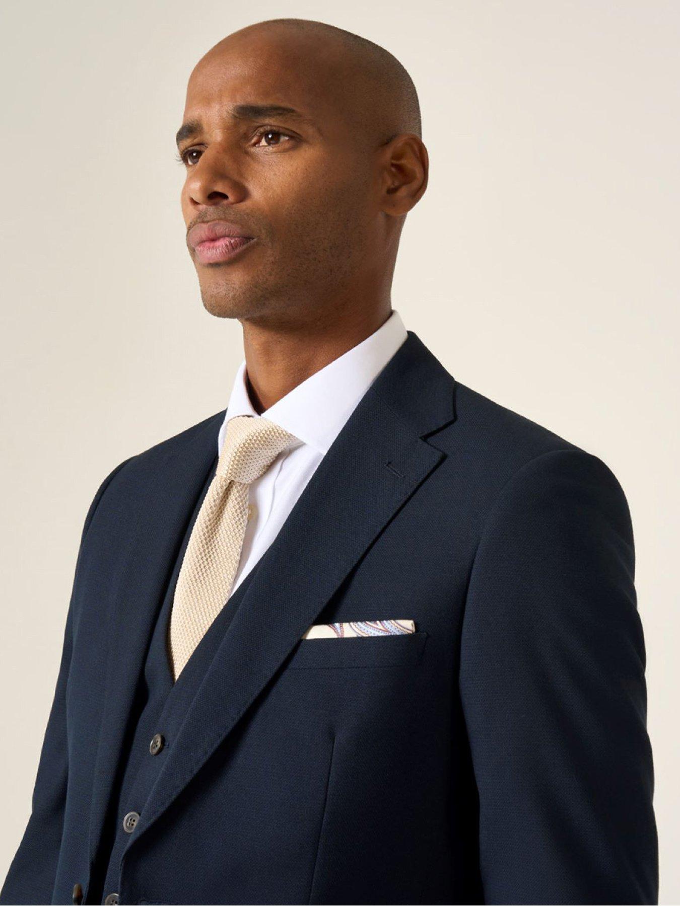 Image 4 of 6 of Skopes Harcourt Tailored Fit Suit Jacket - Dark Navy