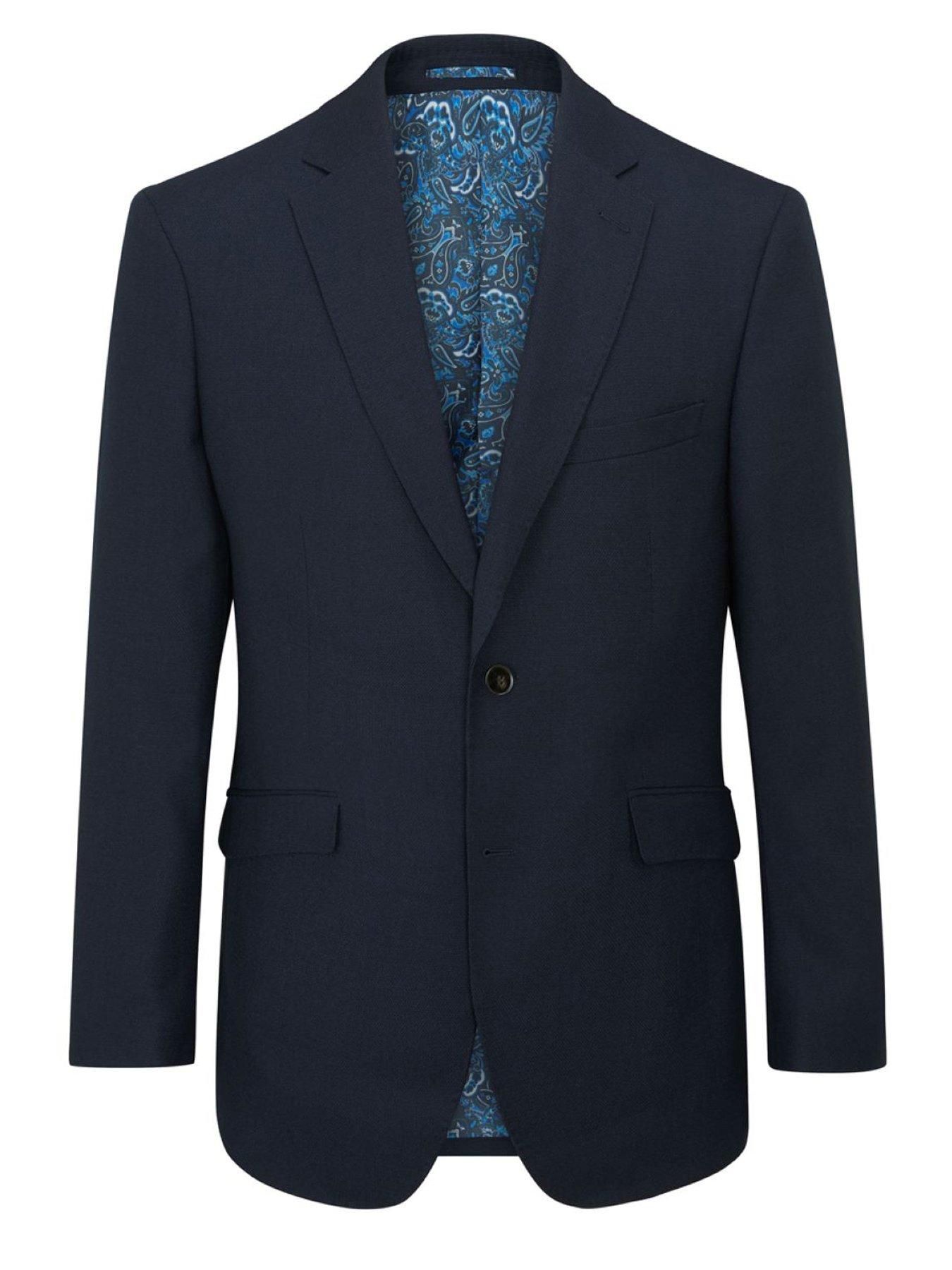 Image 6 of 6 of Skopes Harcourt Tailored Fit Suit Jacket - Dark Navy