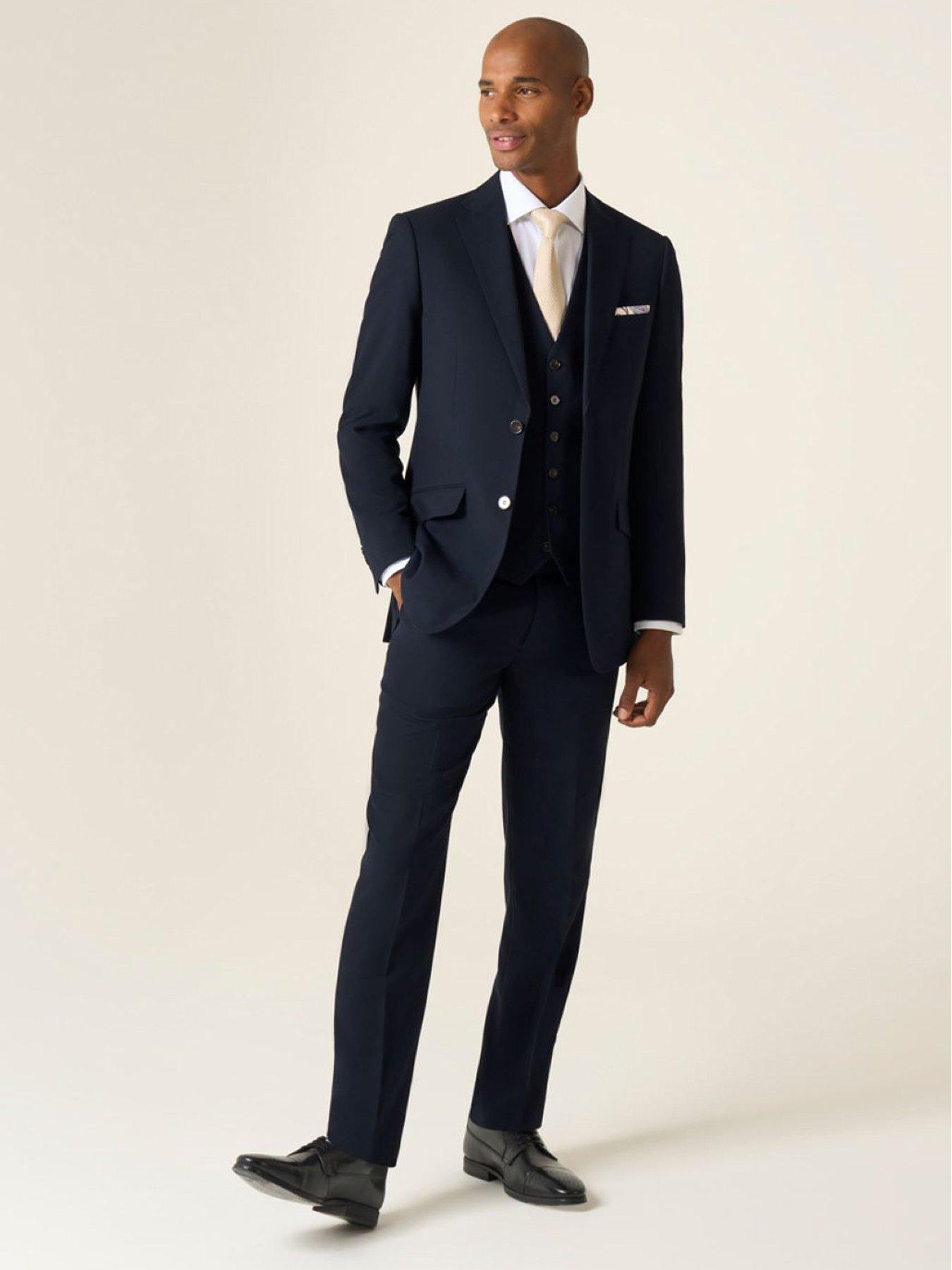 Image 3 of 5 of Skopes Harcourt Tailored Fit Suit Trousers - Dark Navy
