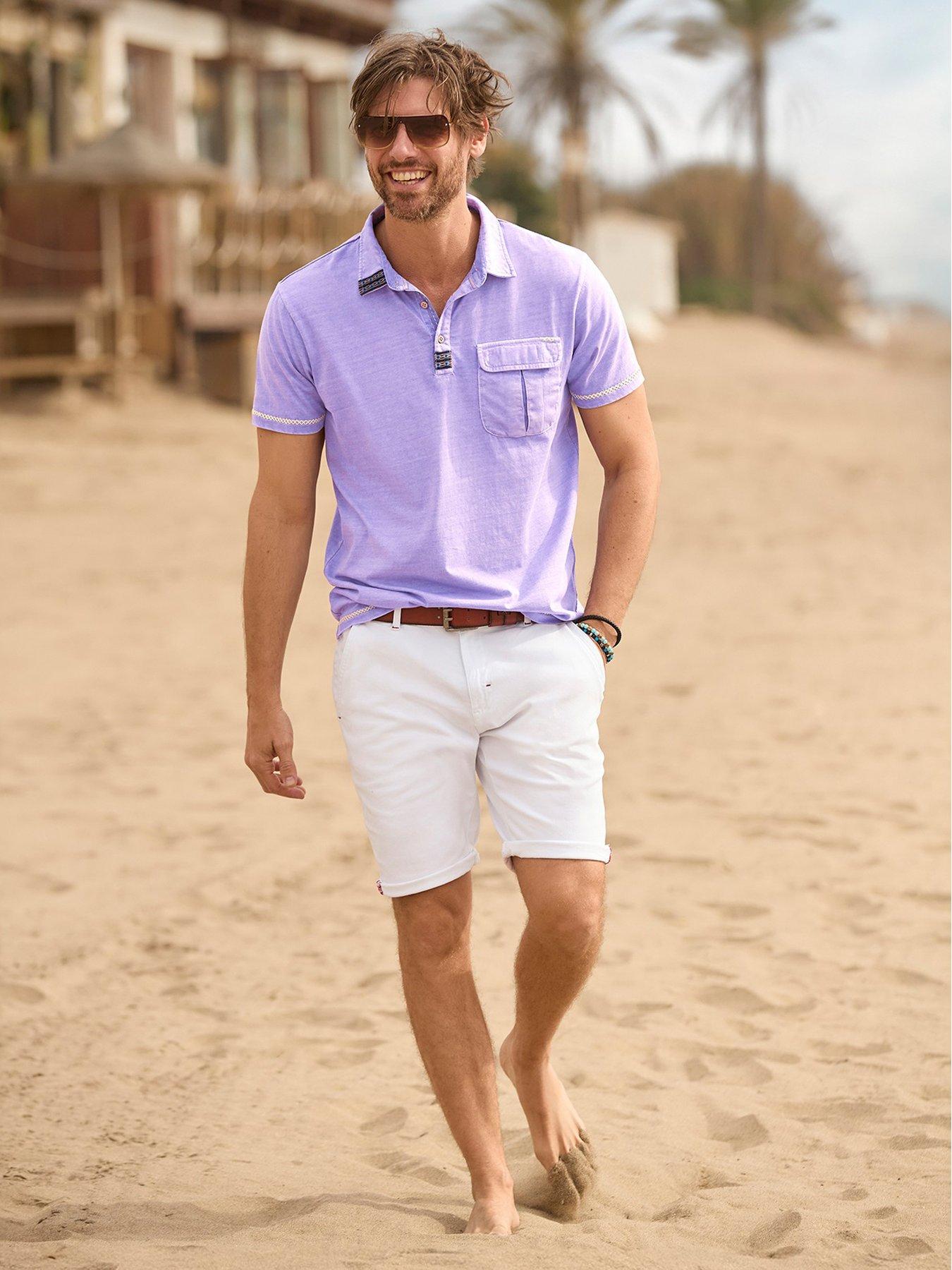  image of joe-browns-loved-and-lived-in-polo-shirt-purple
