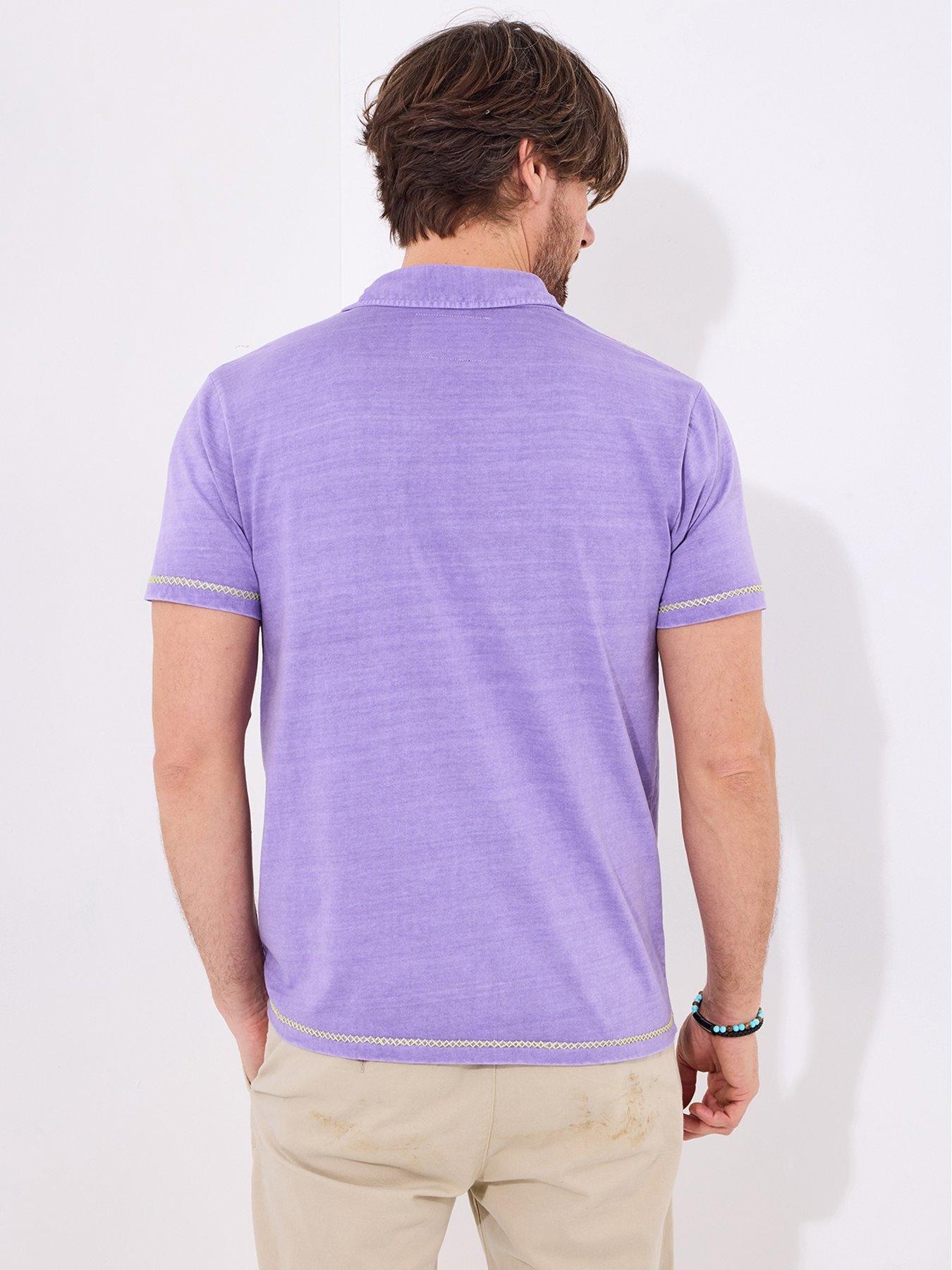  image of joe-browns-loved-and-lived-in-polo-shirt-purple