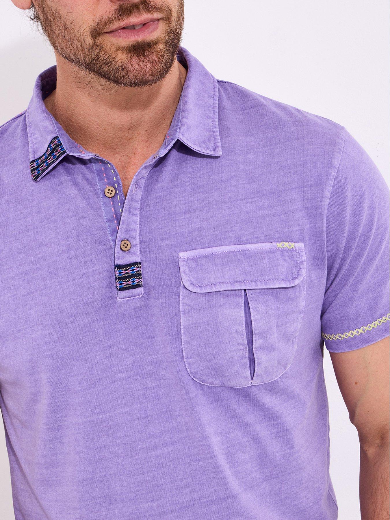  image of joe-browns-loved-and-lived-in-polo-shirt-purple